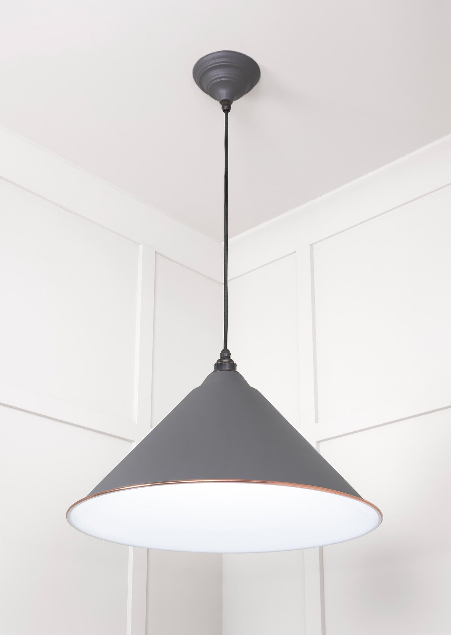 From The Anvil White Gloss Hockley Pendant