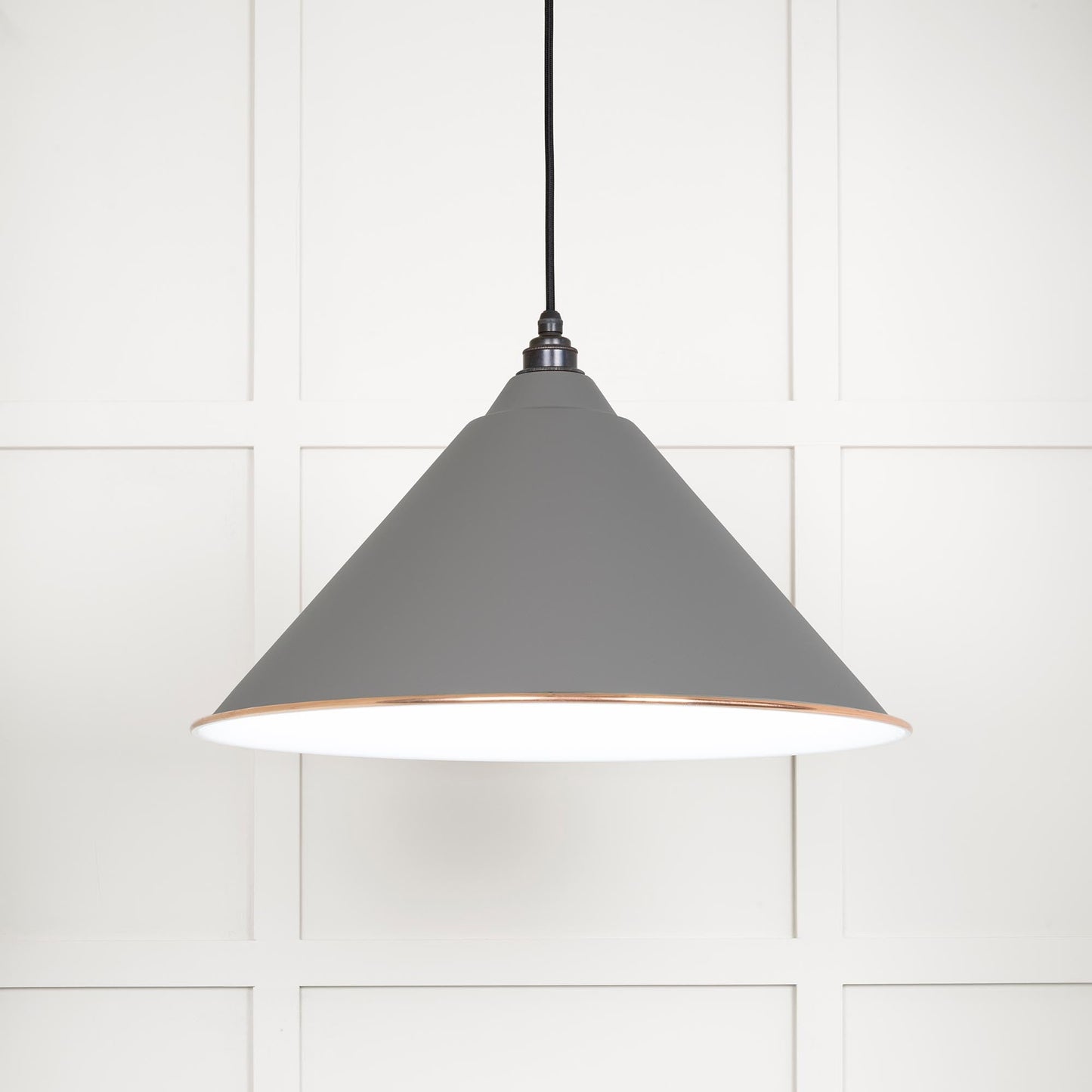 From The Anvil White Gloss Hockley Pendant