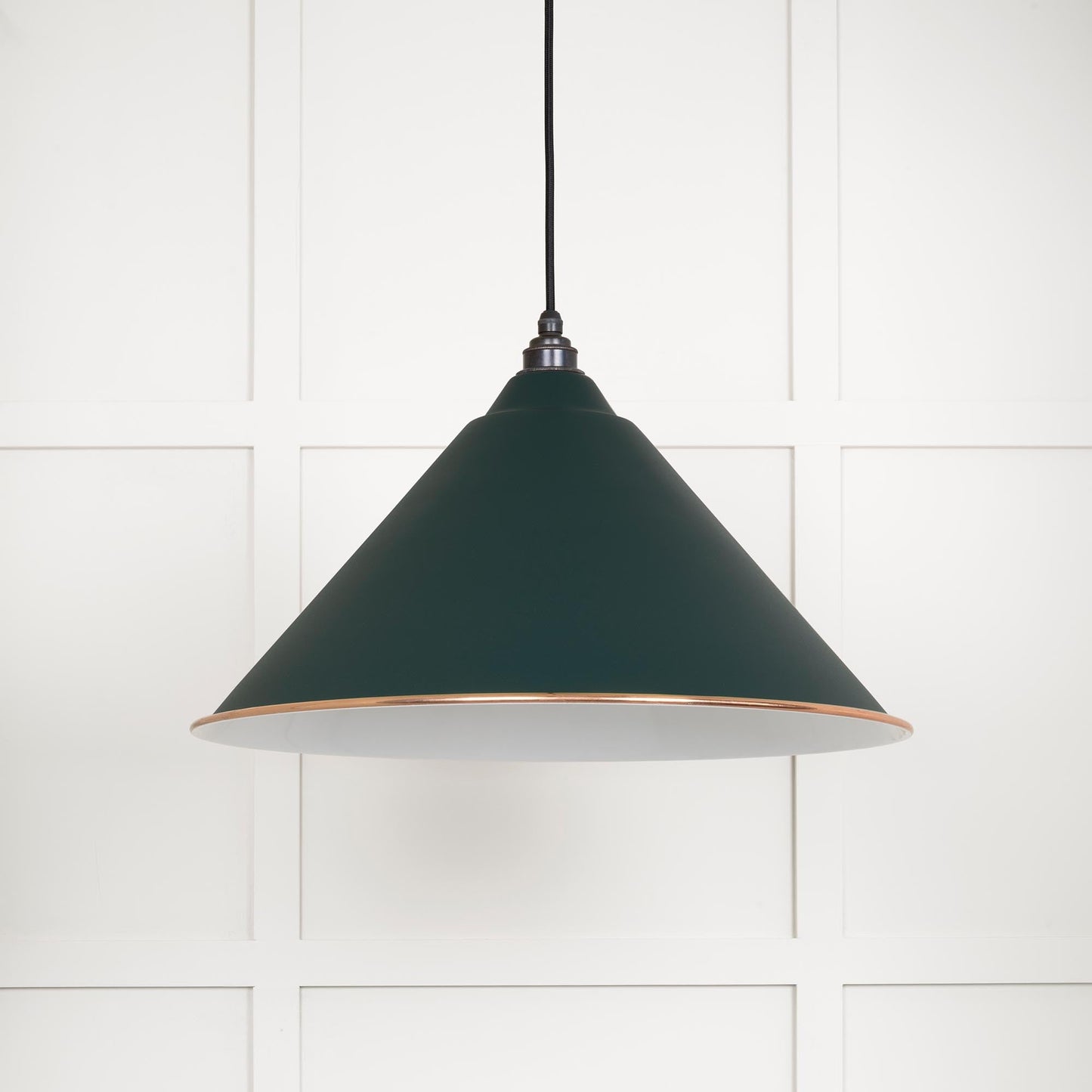 From The Anvil White Gloss Hockley Pendant