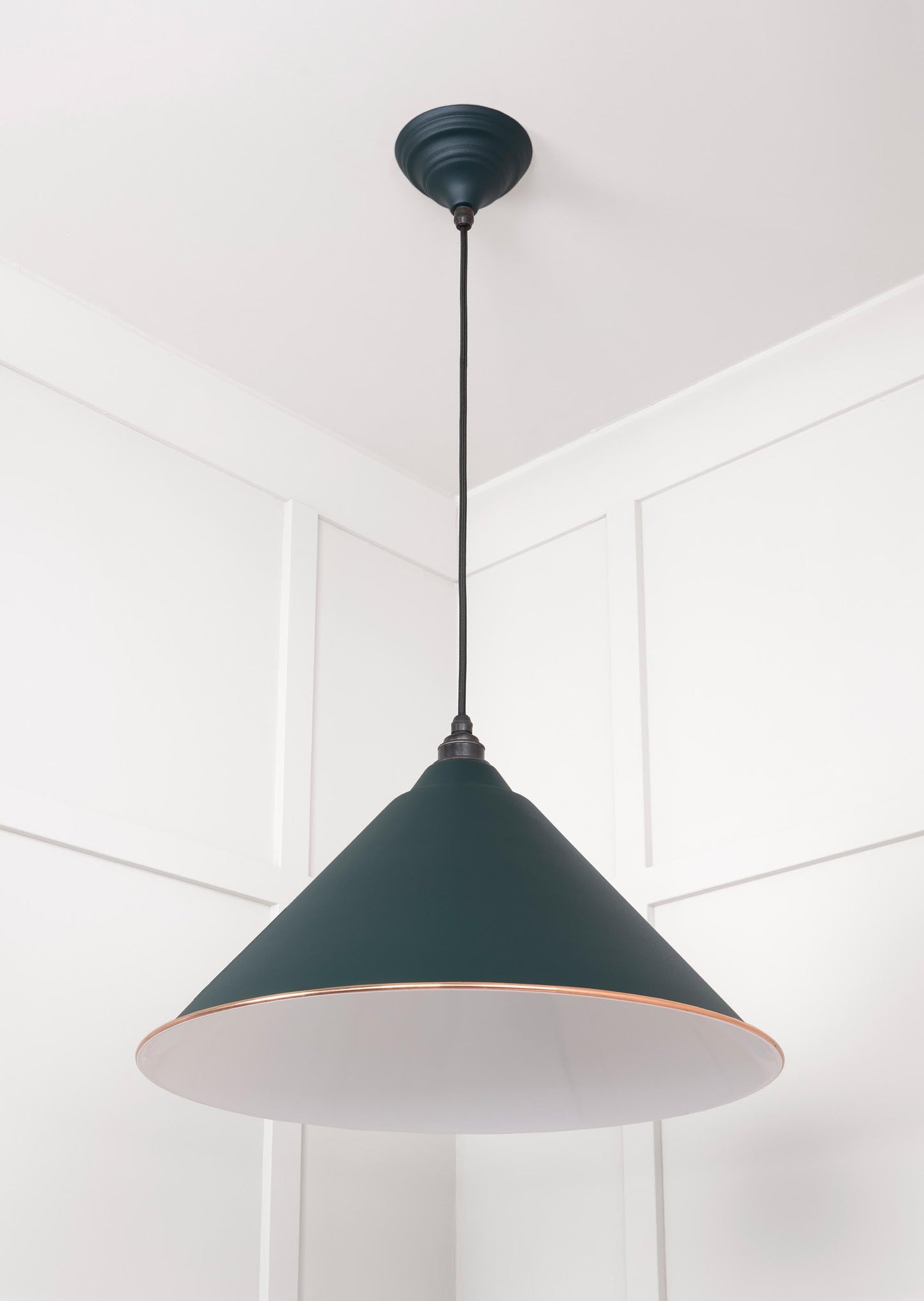 From The Anvil White Gloss Hockley Pendant
