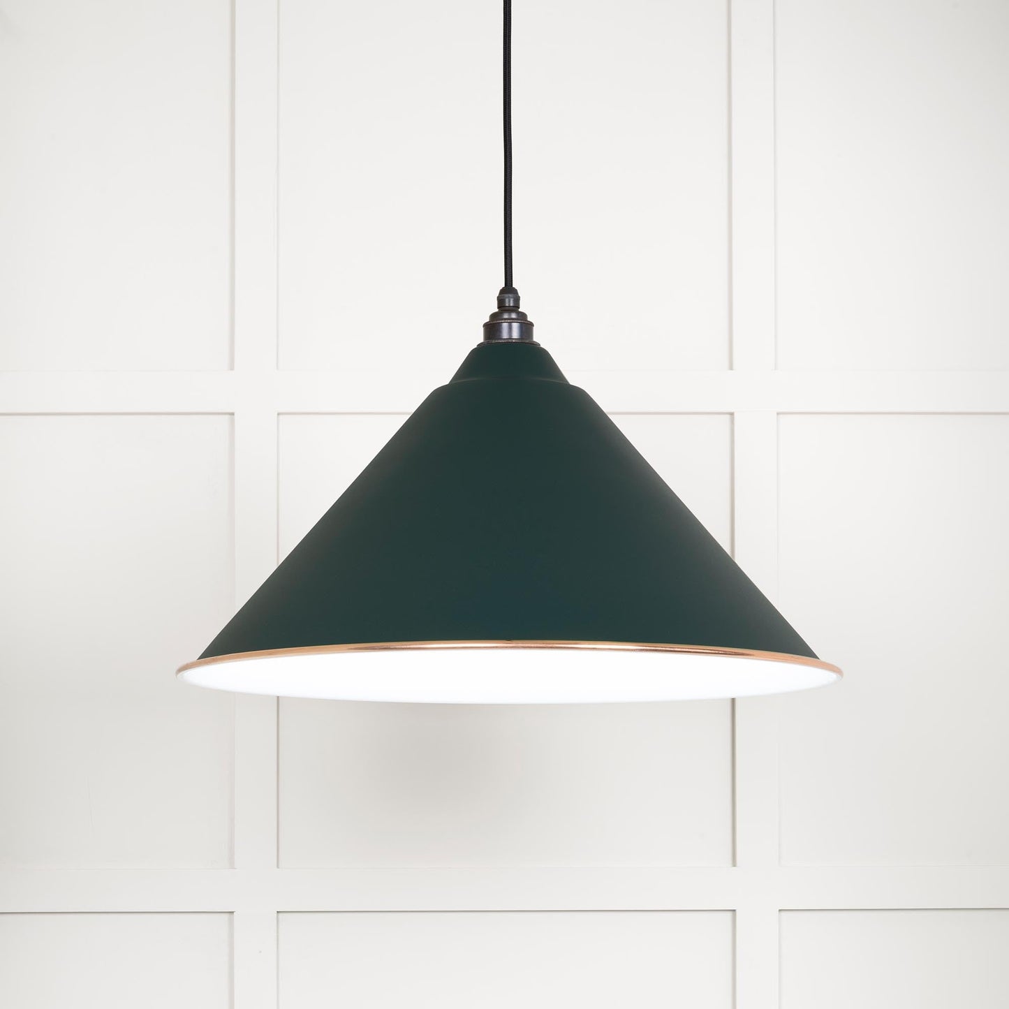 From The Anvil White Gloss Hockley Pendant