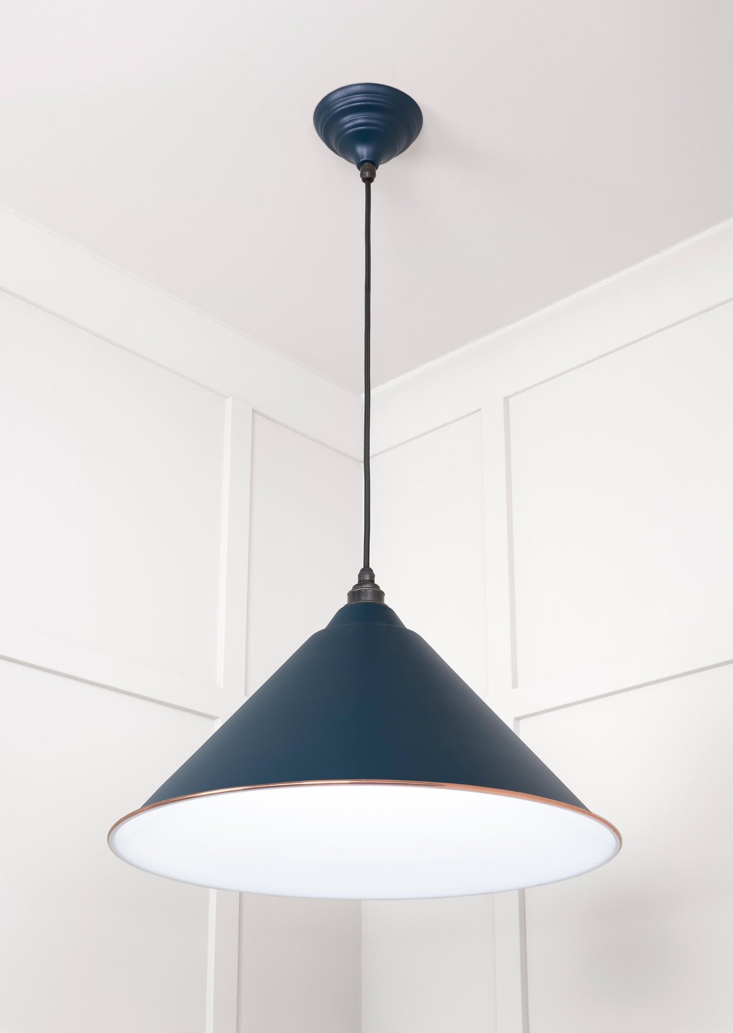 From The Anvil White Gloss Hockley Pendant