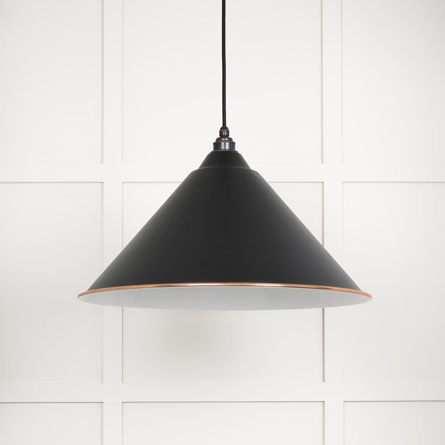 From The Anvil White Gloss Hockley Pendant