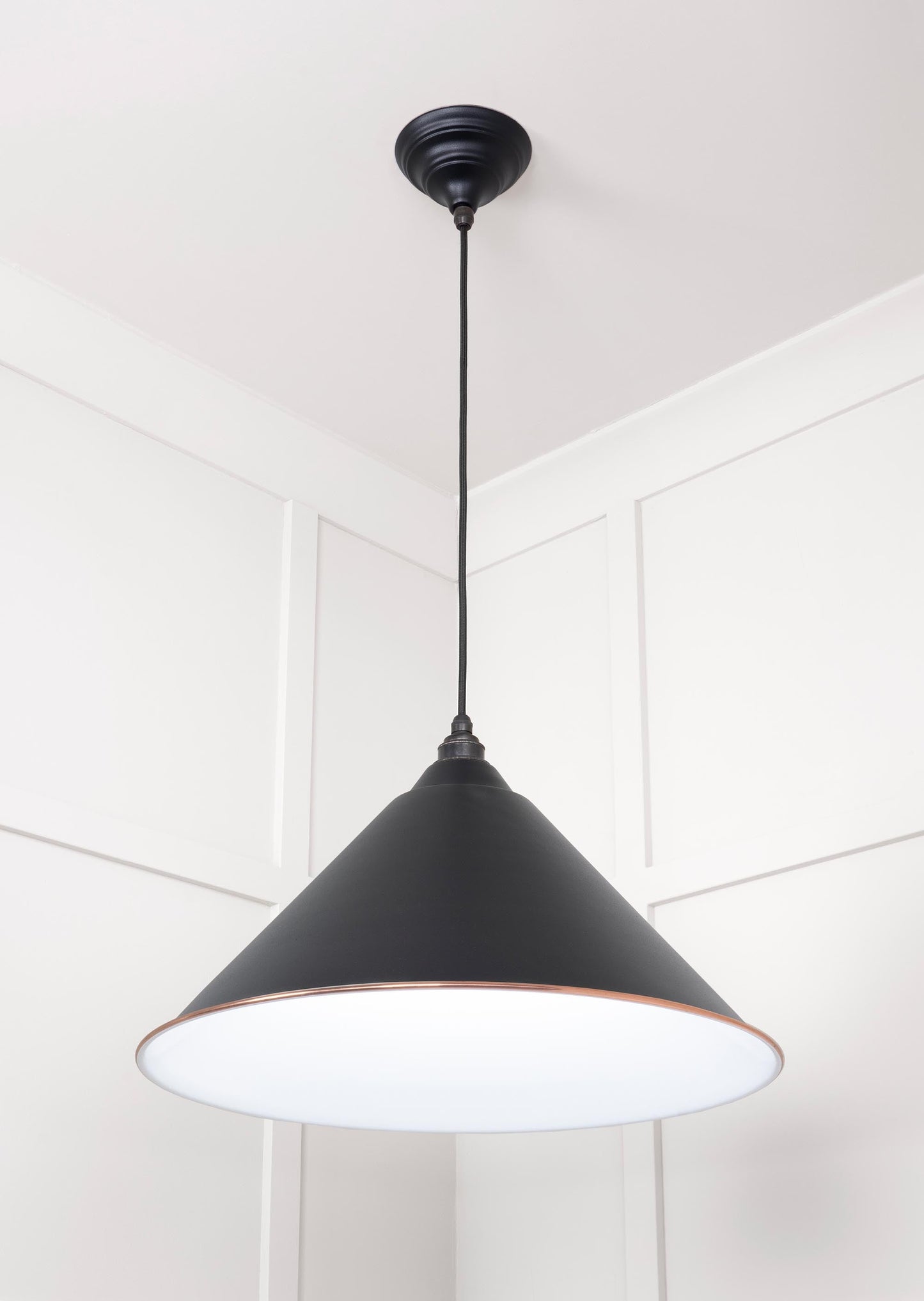 From The Anvil White Gloss Hockley Pendant