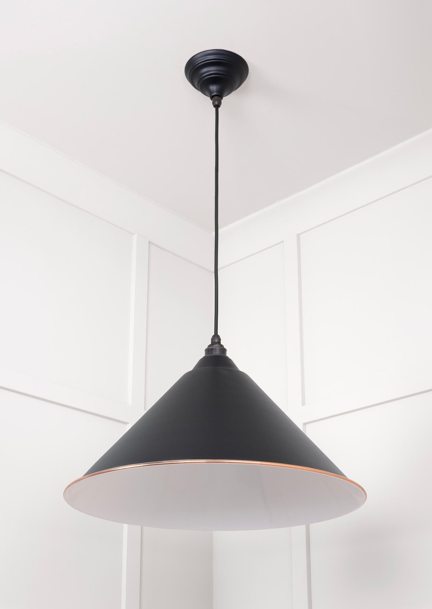 From The Anvil White Gloss Hockley Pendant
