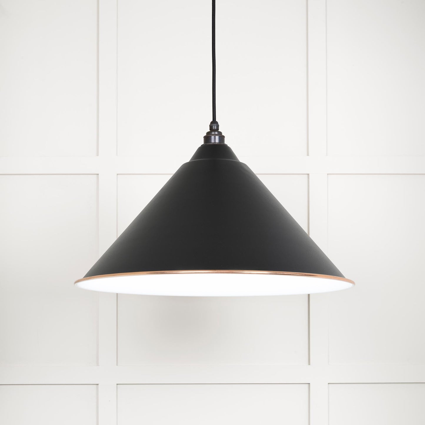From The Anvil White Gloss Hockley Pendant