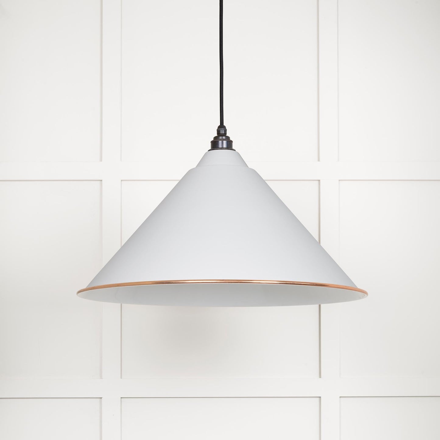 From The Anvil White Gloss Hockley Pendant