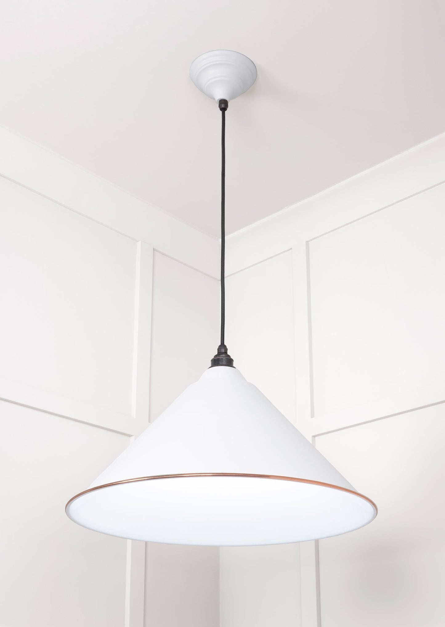 From The Anvil White Gloss Hockley Pendant
