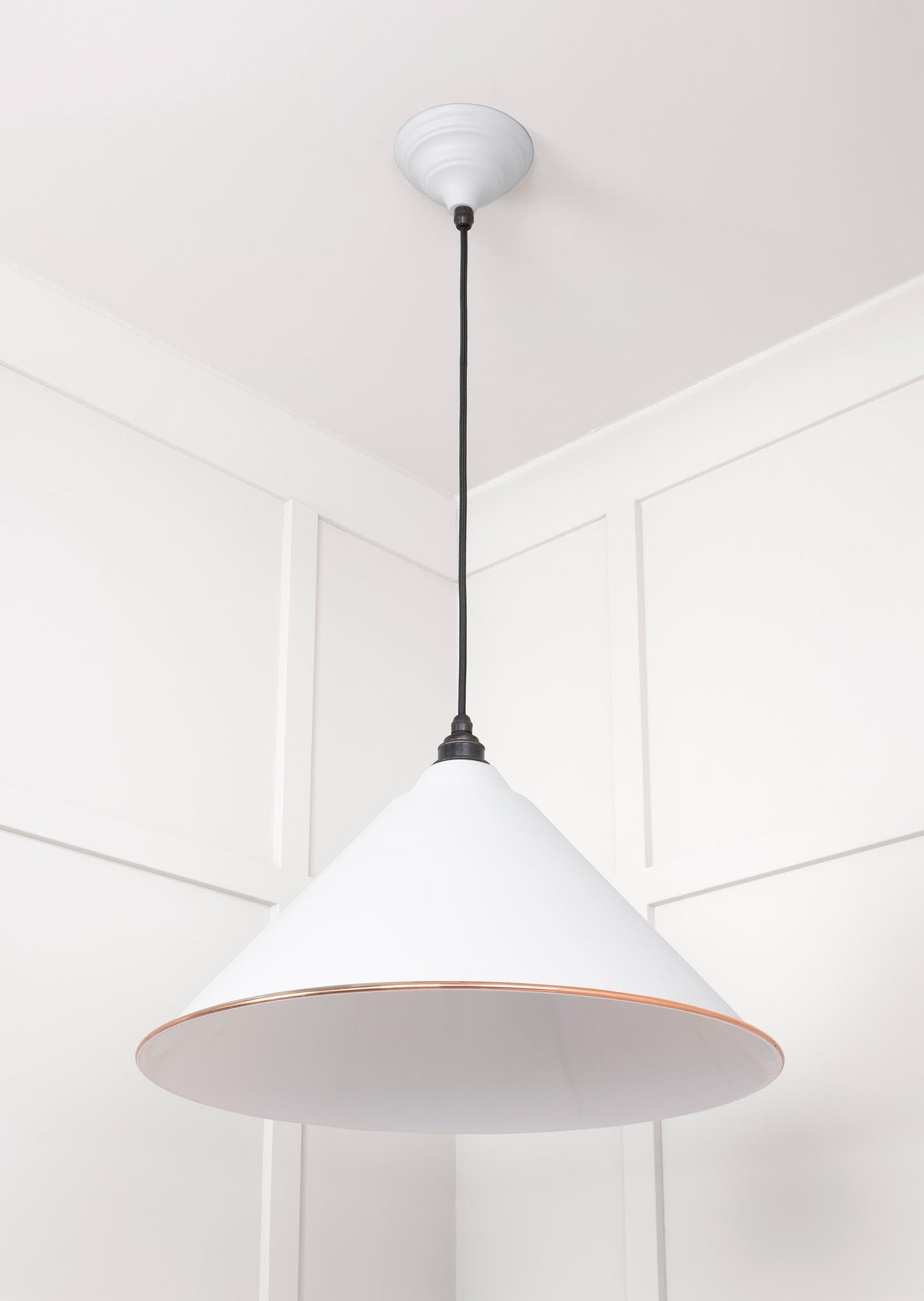 From The Anvil White Gloss Hockley Pendant