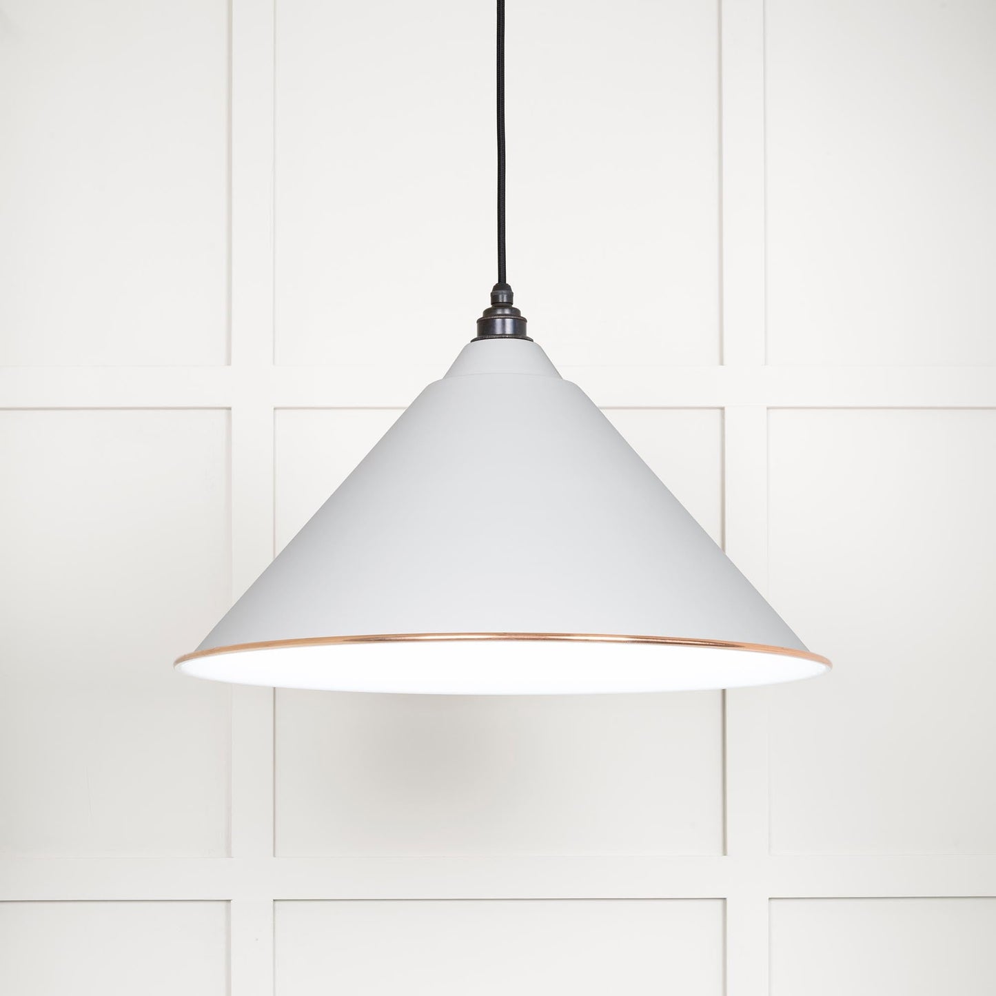 From The Anvil White Gloss Hockley Pendant