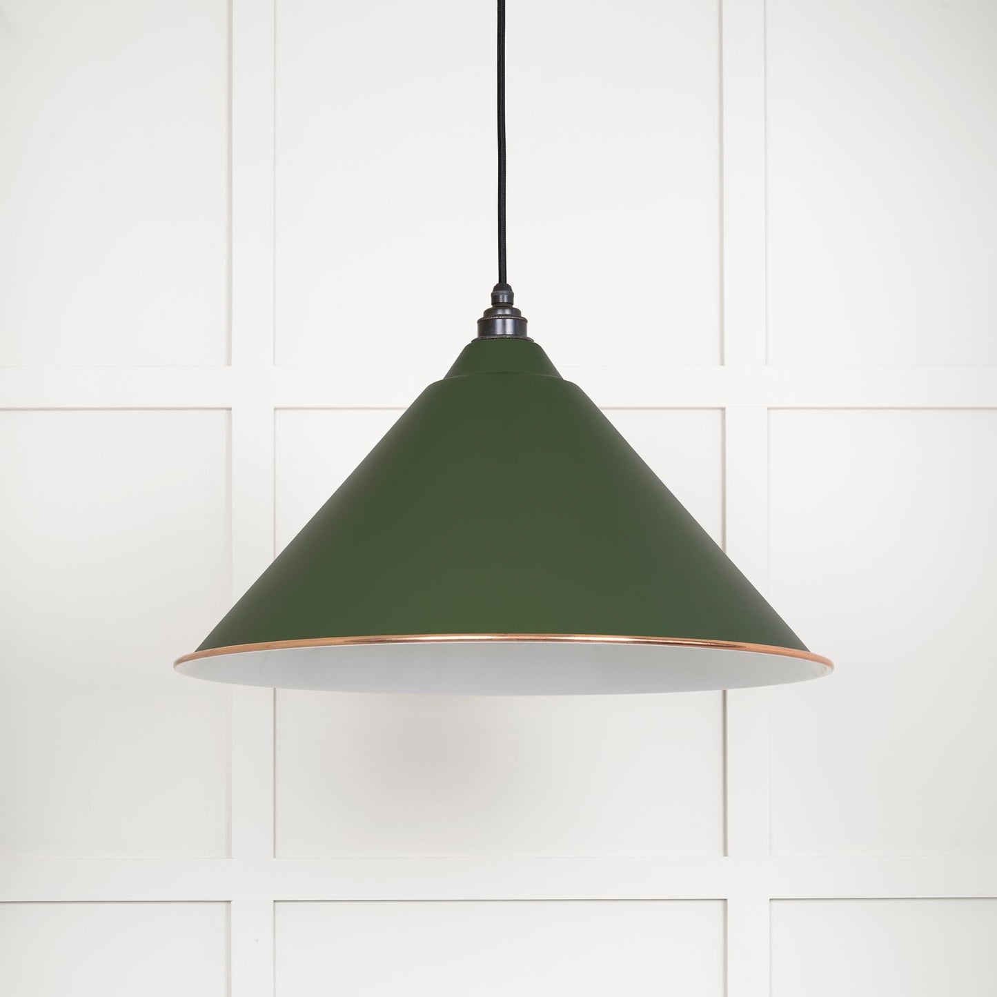 From The Anvil White Gloss Hockley Pendant