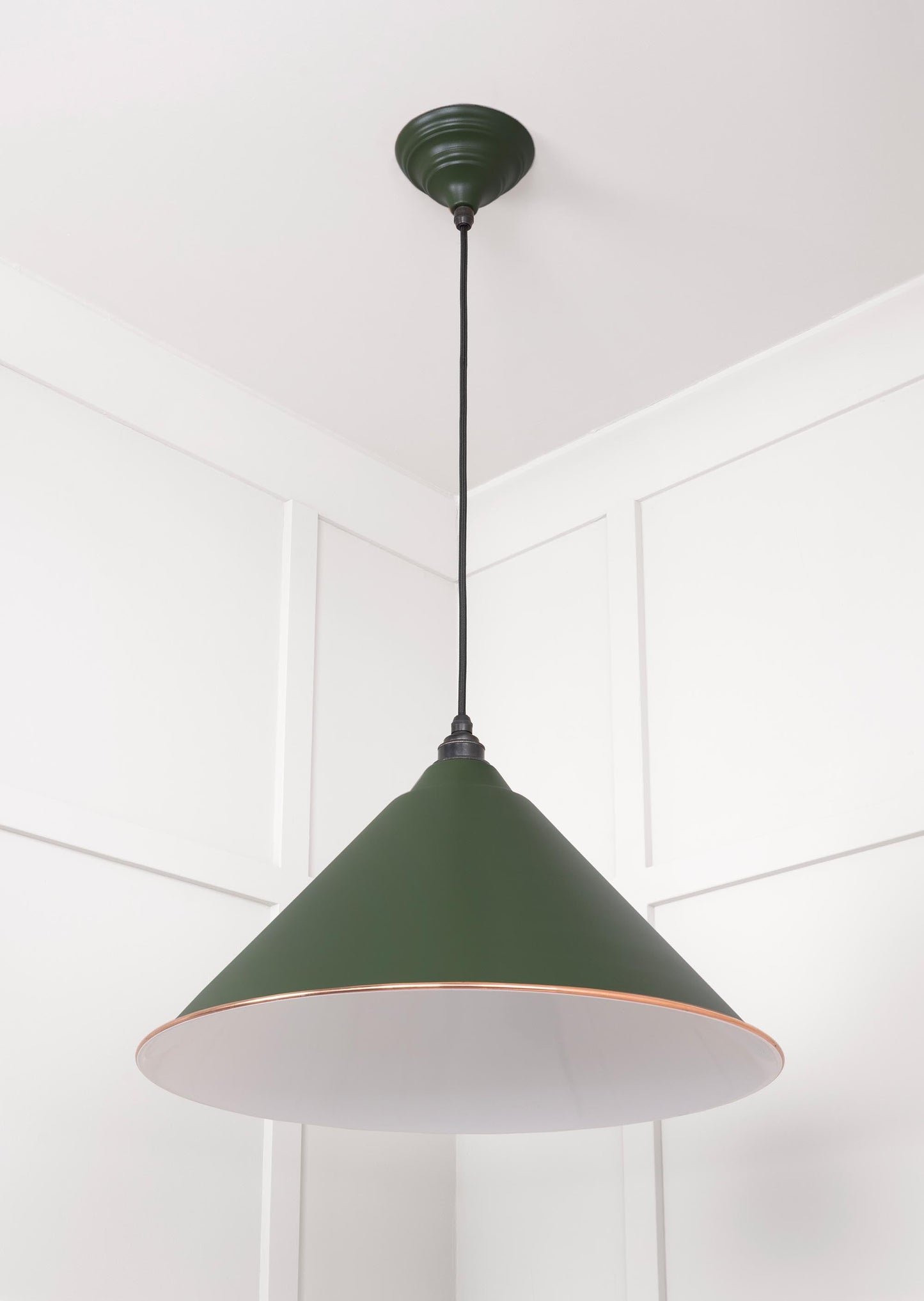 From The Anvil White Gloss Hockley Pendant