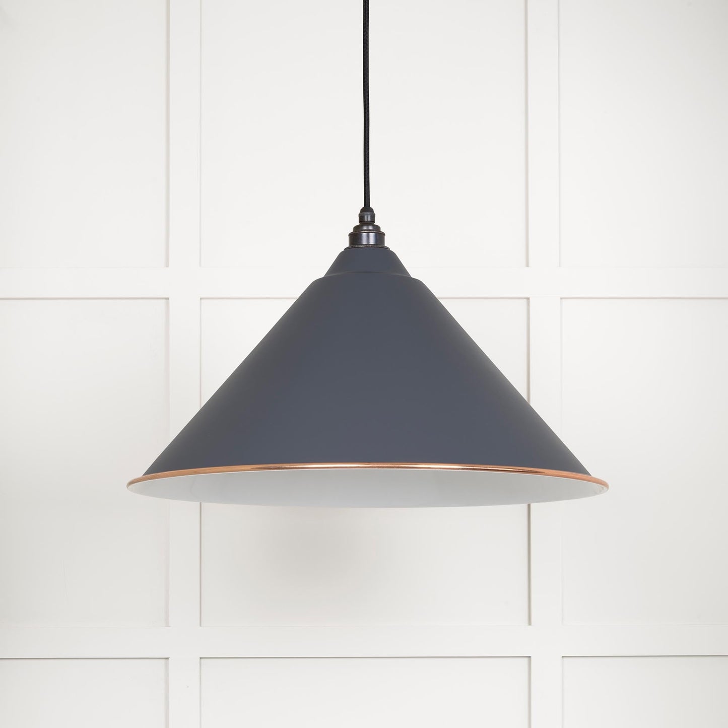 From The Anvil White Gloss Hockley Pendant