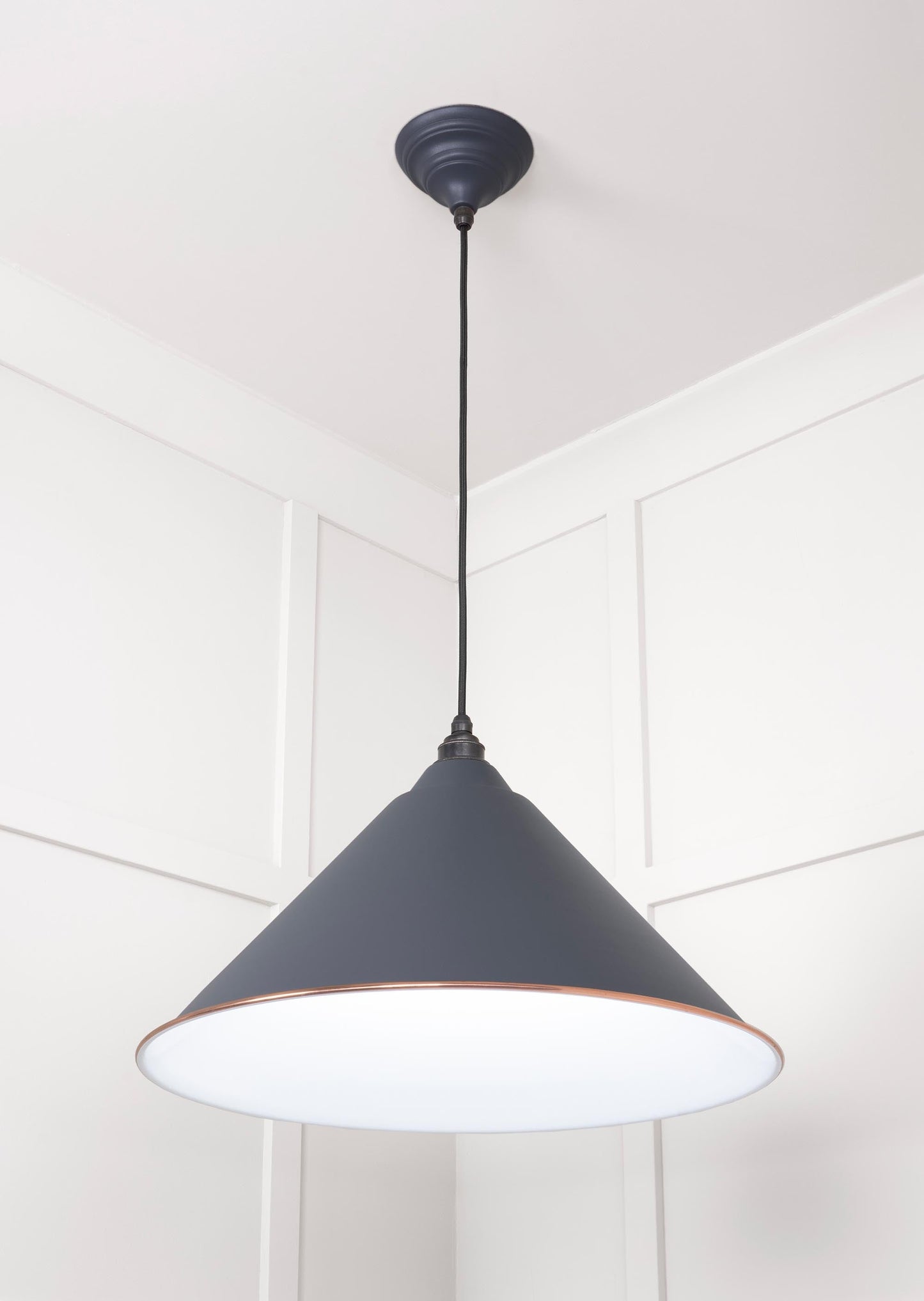From The Anvil White Gloss Hockley Pendant