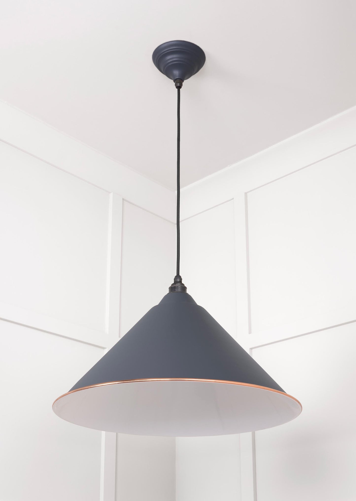From The Anvil White Gloss Hockley Pendant
