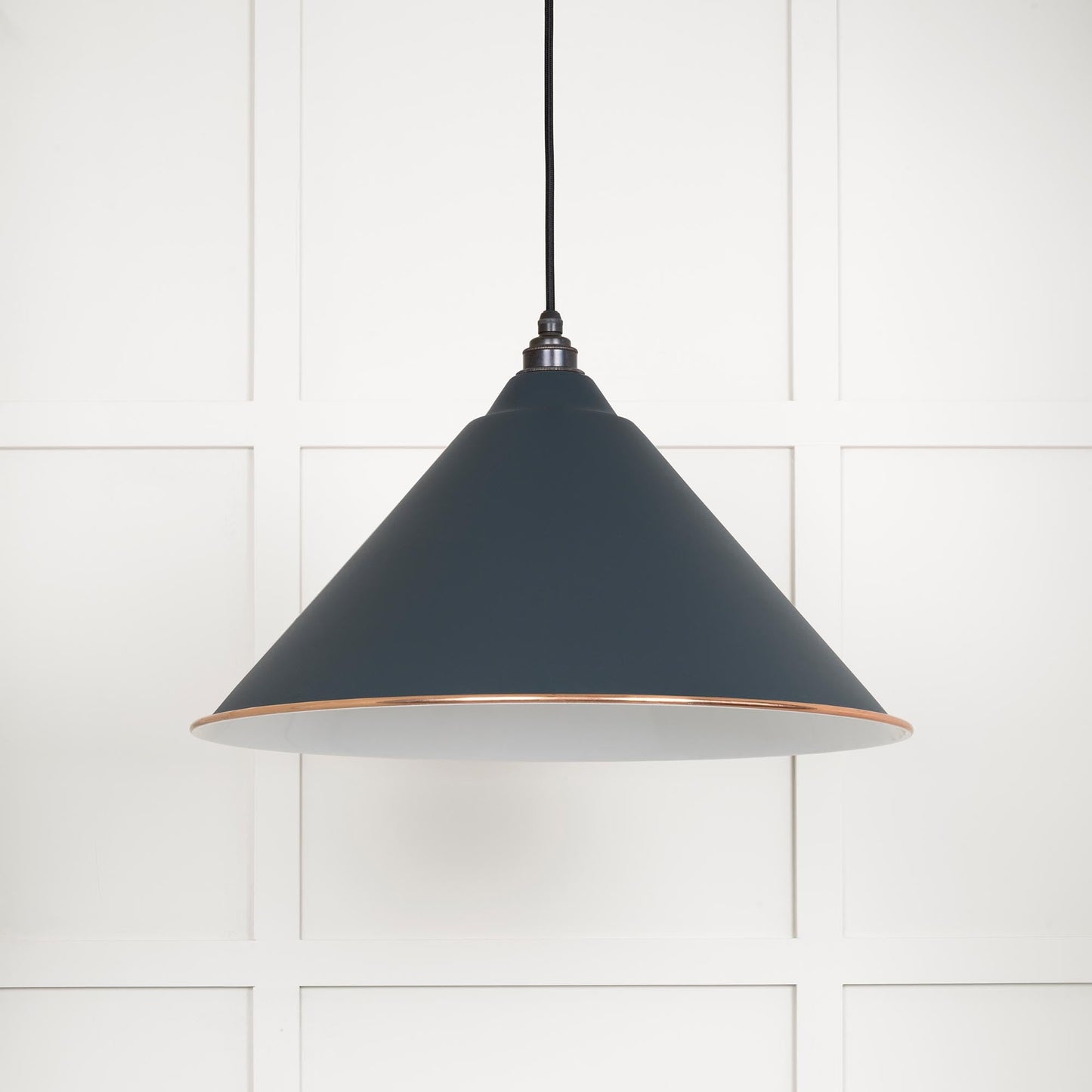 From The Anvil White Gloss Hockley Pendant