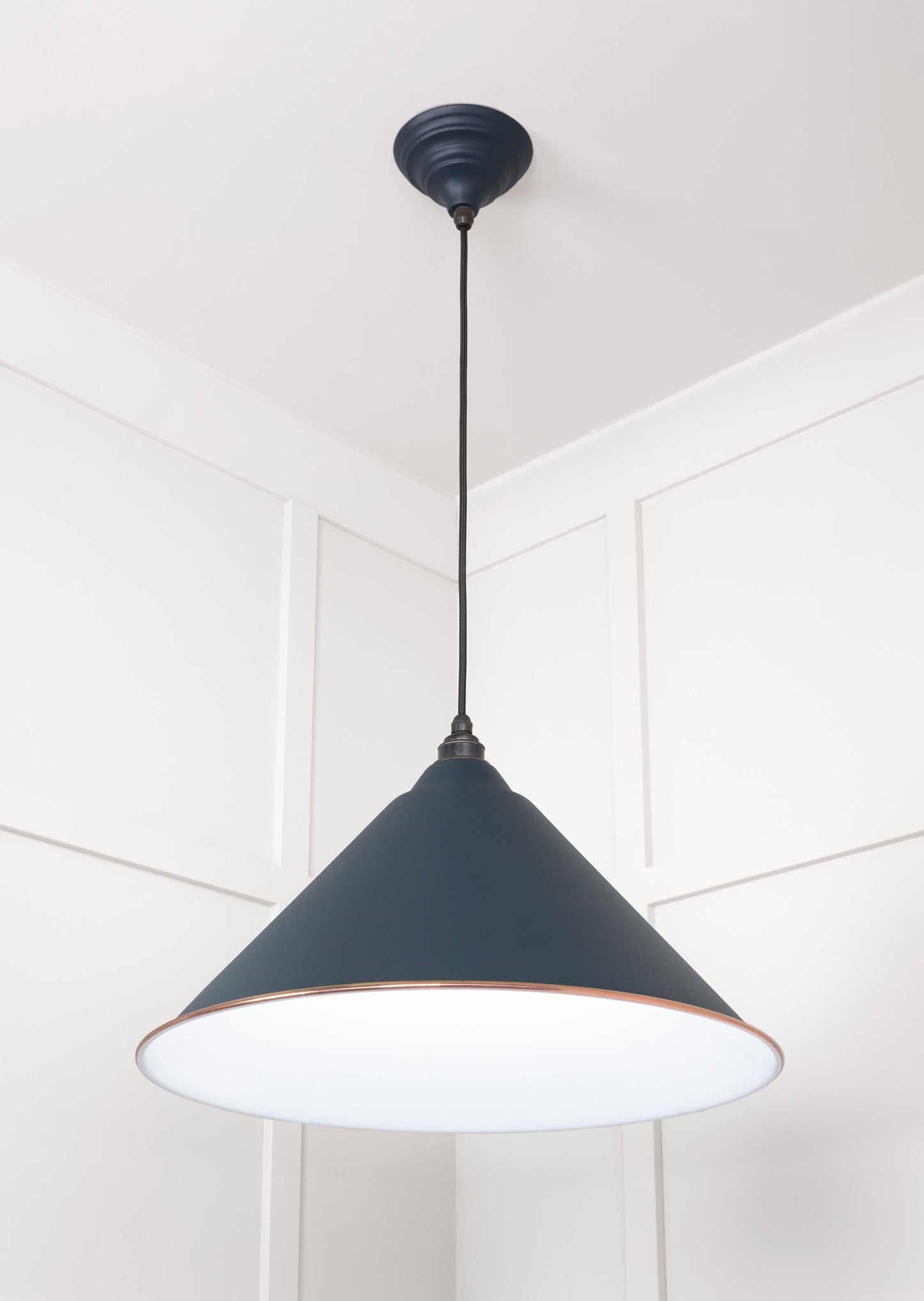 From The Anvil White Gloss Hockley Pendant