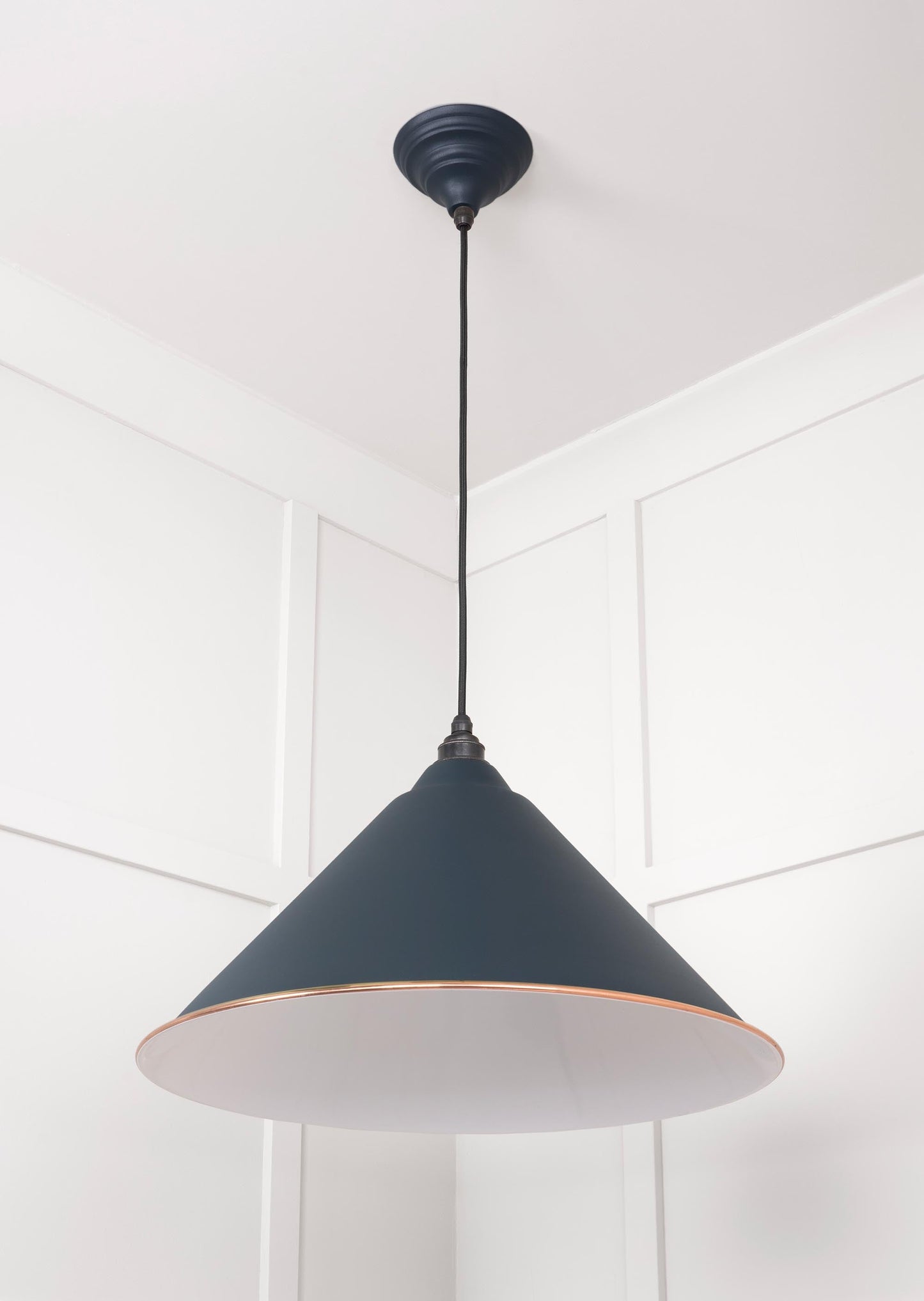 From The Anvil White Gloss Hockley Pendant