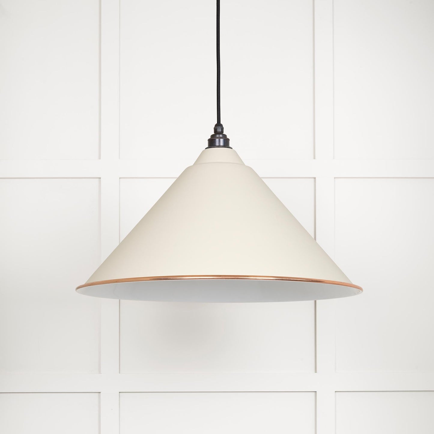 From The Anvil White Gloss Hockley Pendant