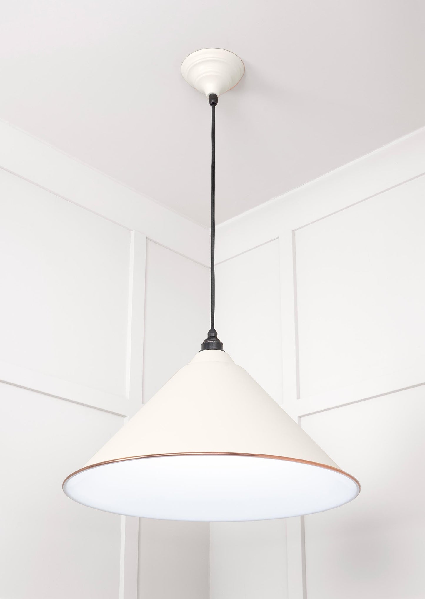 From The Anvil White Gloss Hockley Pendant