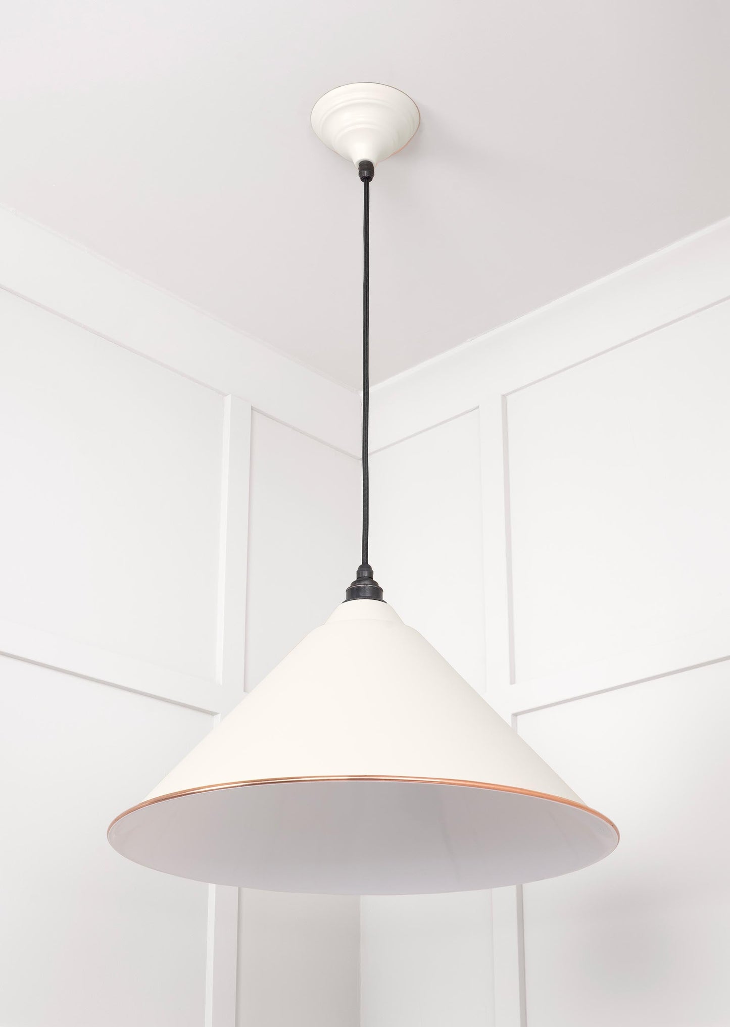 From The Anvil White Gloss Hockley Pendant