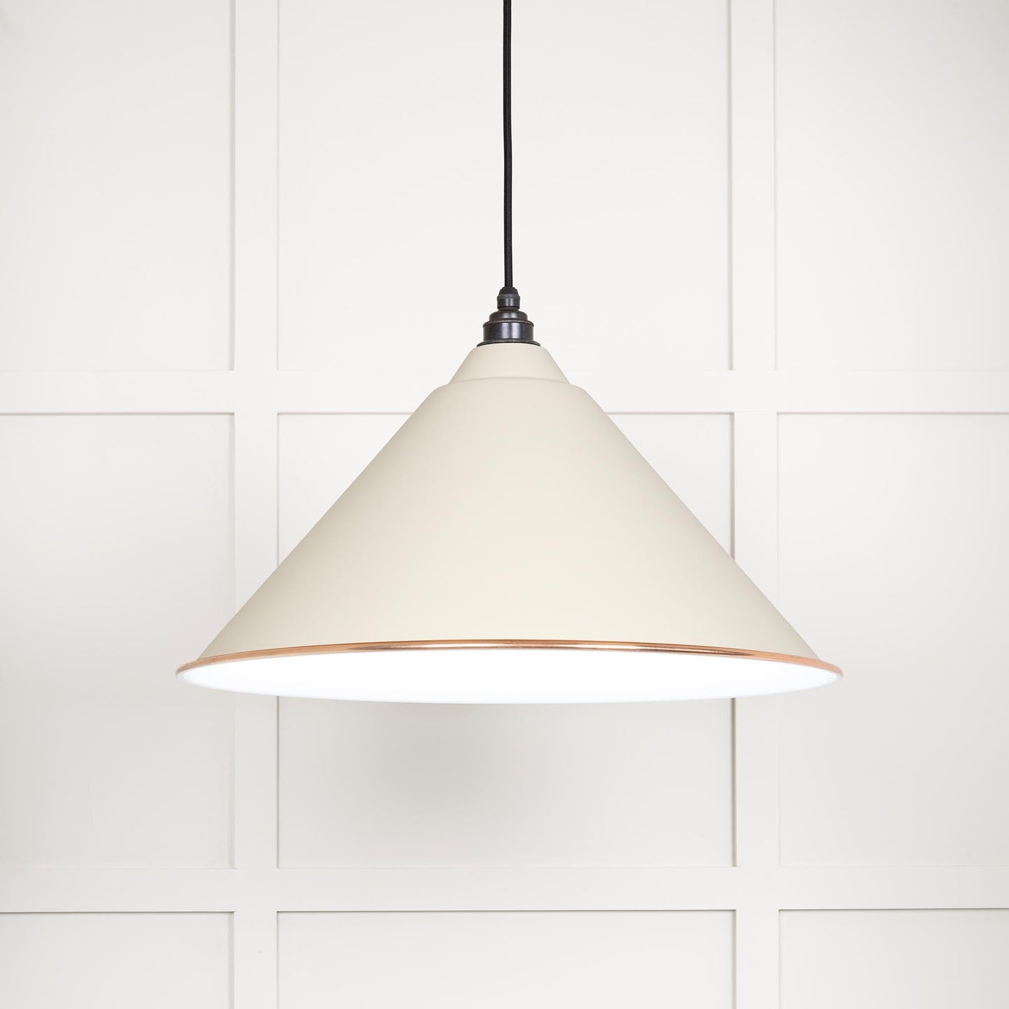 From The Anvil White Gloss Hockley Pendant