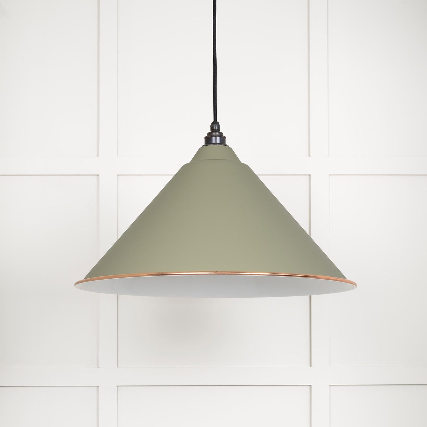 From The Anvil White Gloss Hockley Pendant