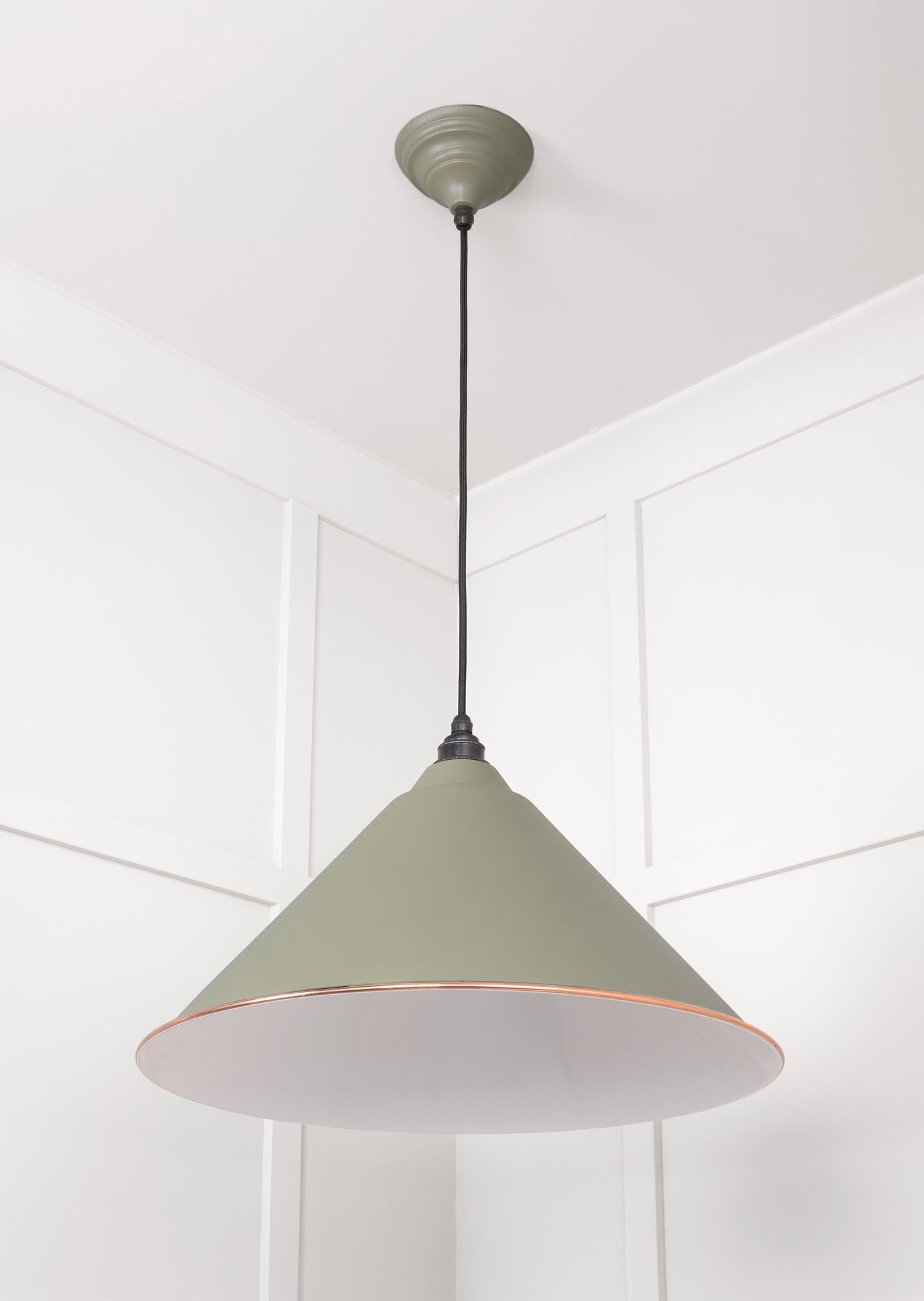 From The Anvil White Gloss Hockley Pendant