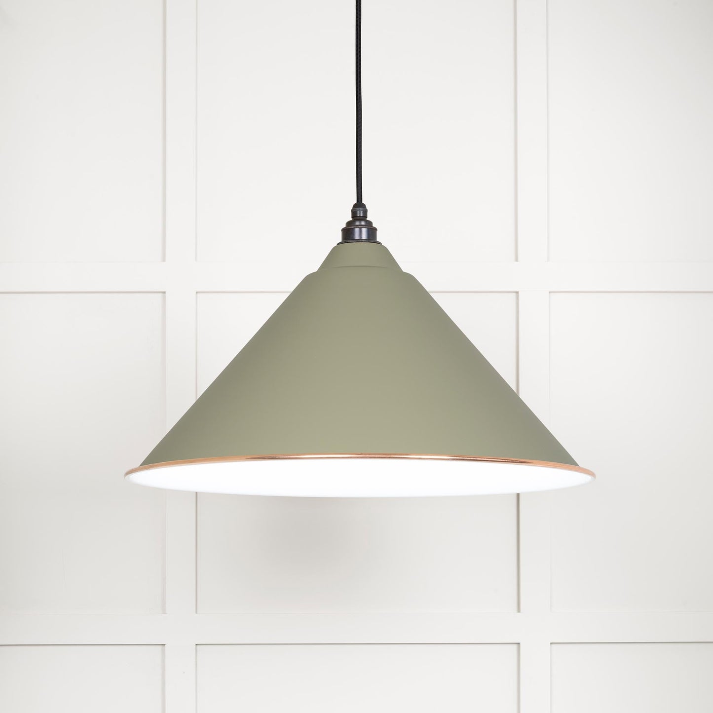 From The Anvil White Gloss Hockley Pendant