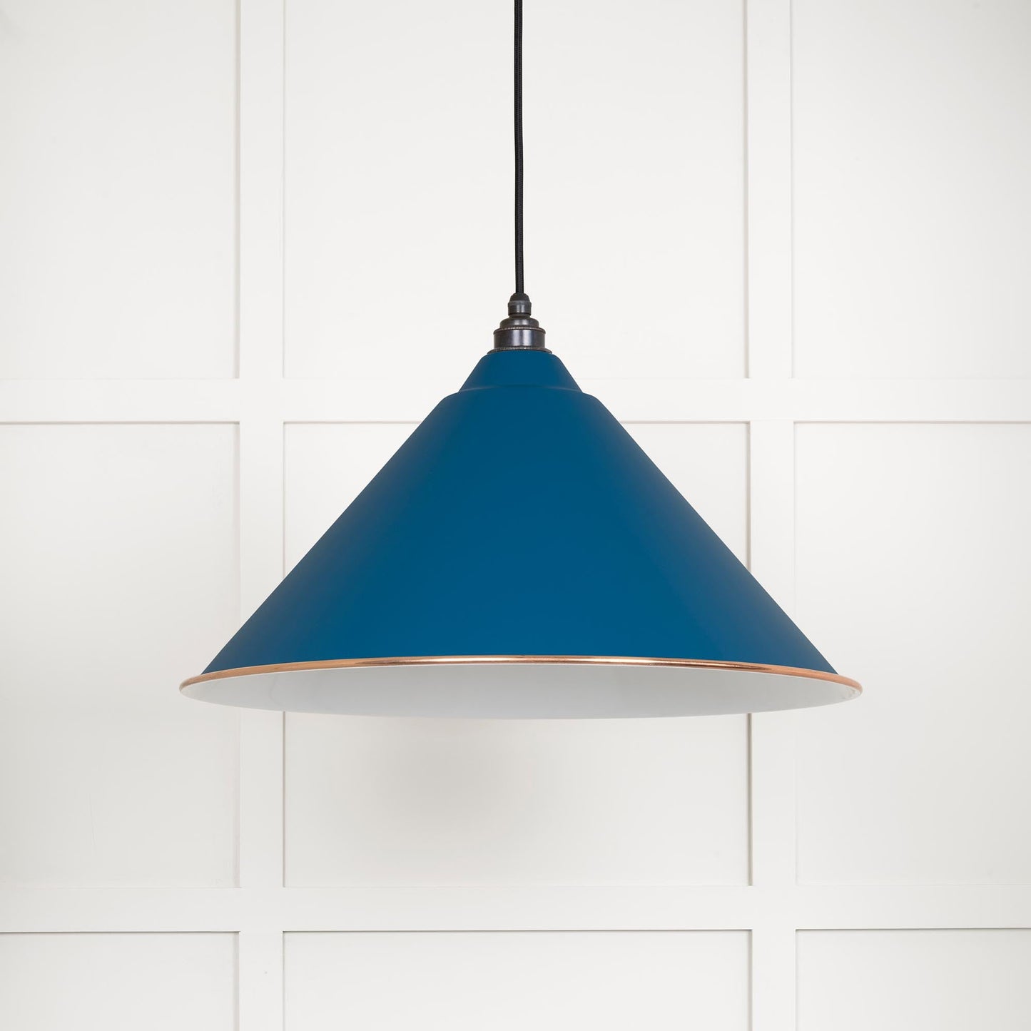 From The Anvil White Gloss Hockley Pendant