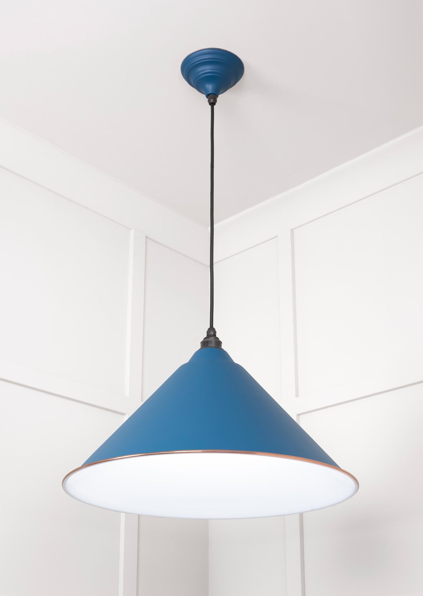 From The Anvil White Gloss Hockley Pendant