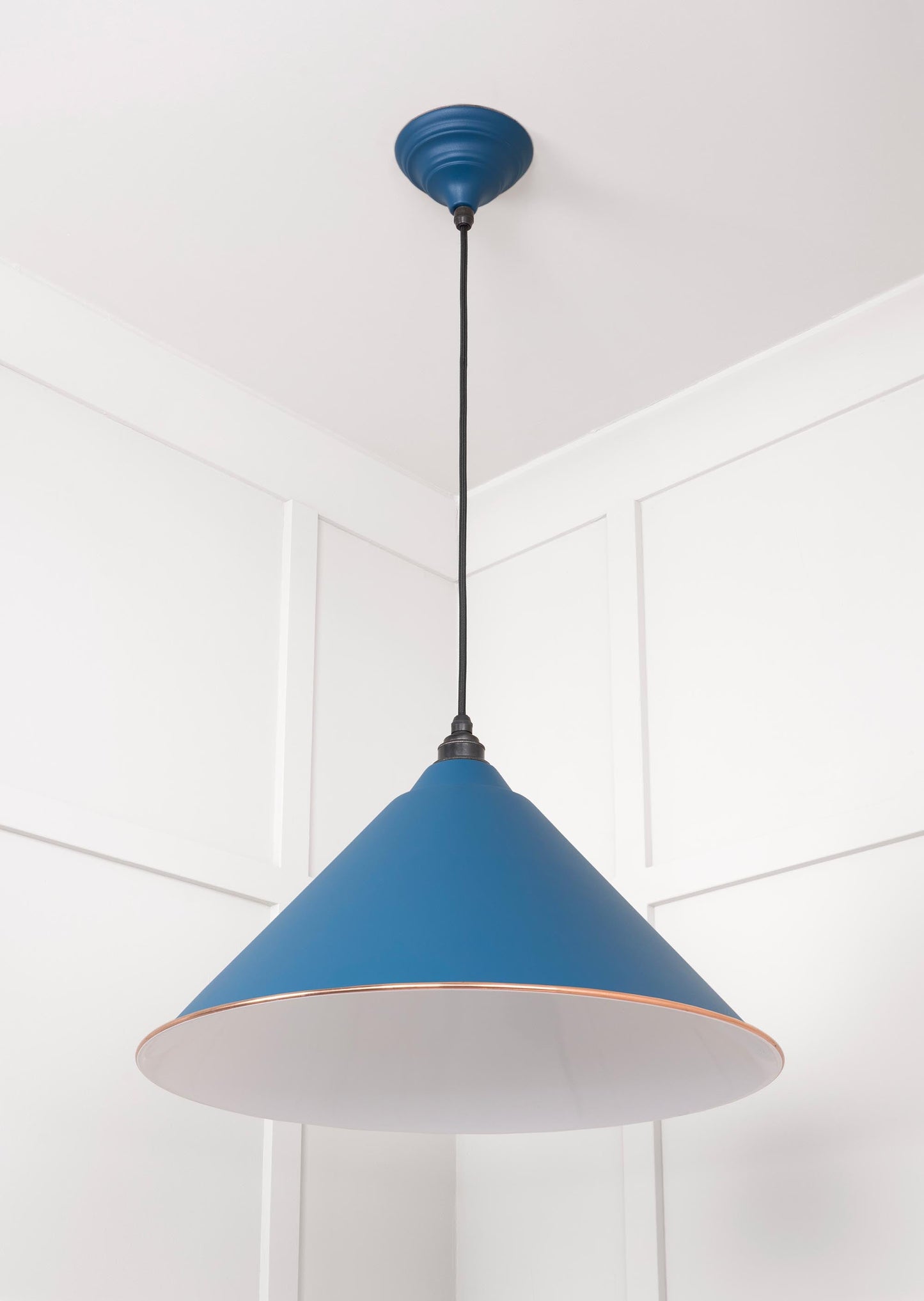 From The Anvil White Gloss Hockley Pendant