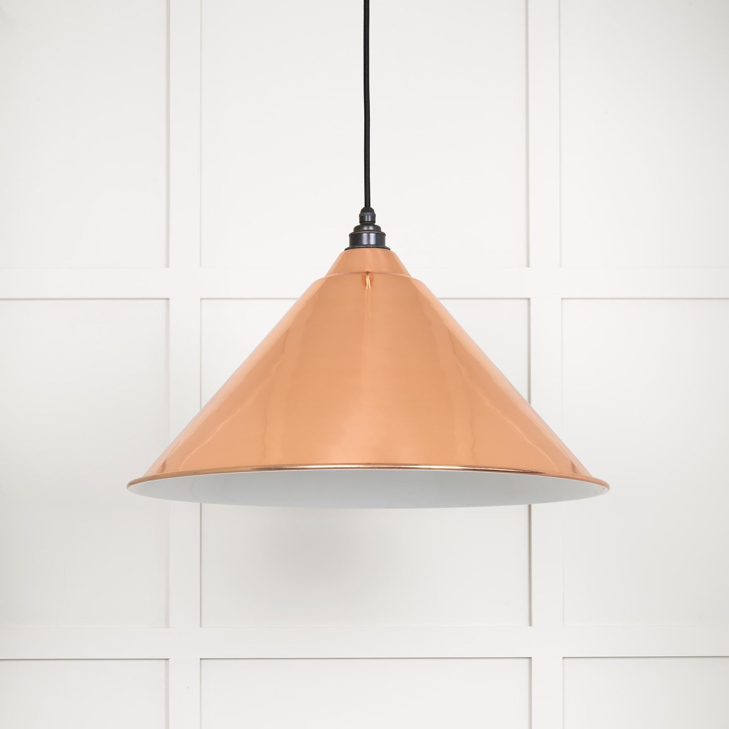 From The Anvil White Gloss Hockley Pendant