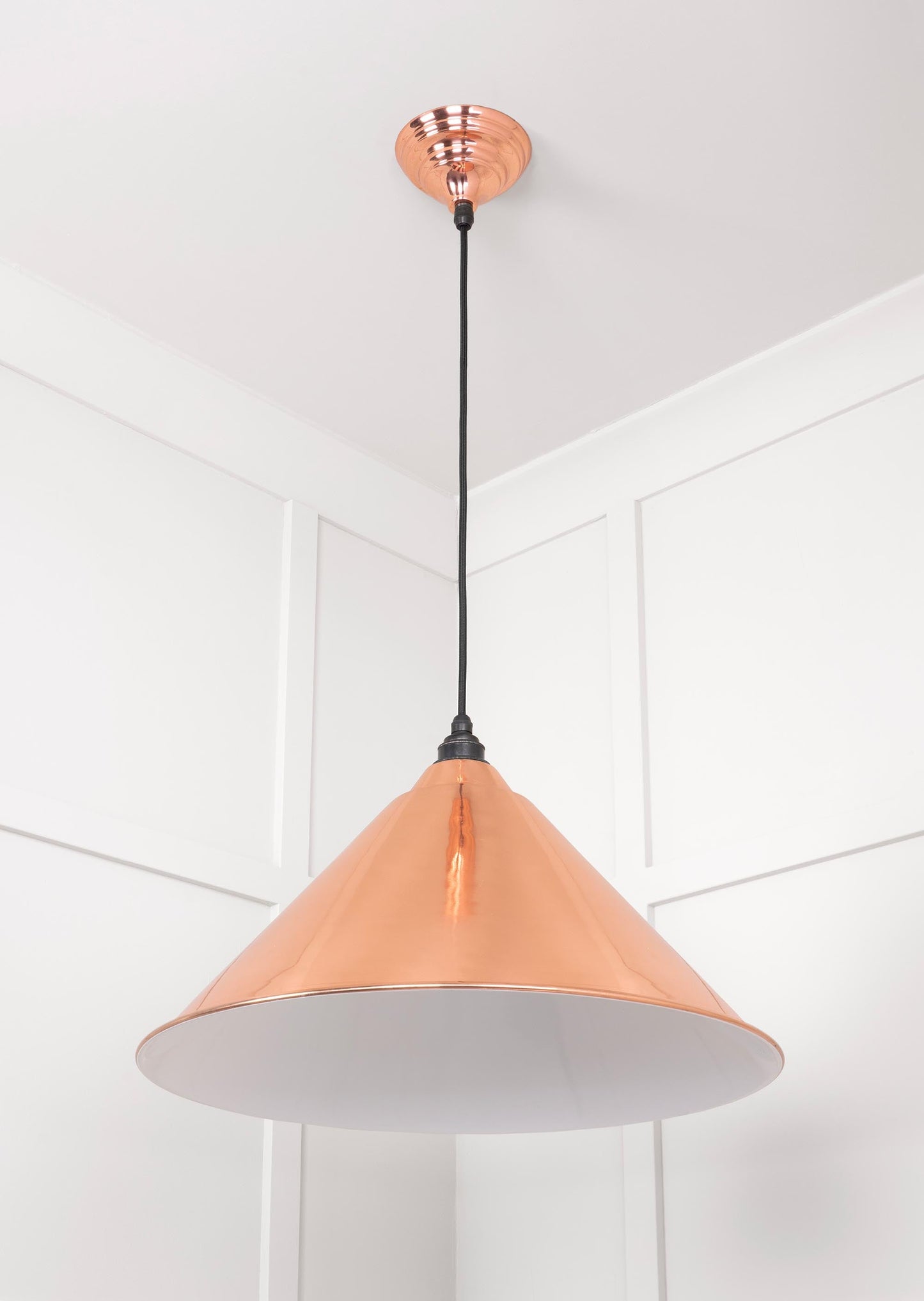 From The Anvil White Gloss Hockley Pendant