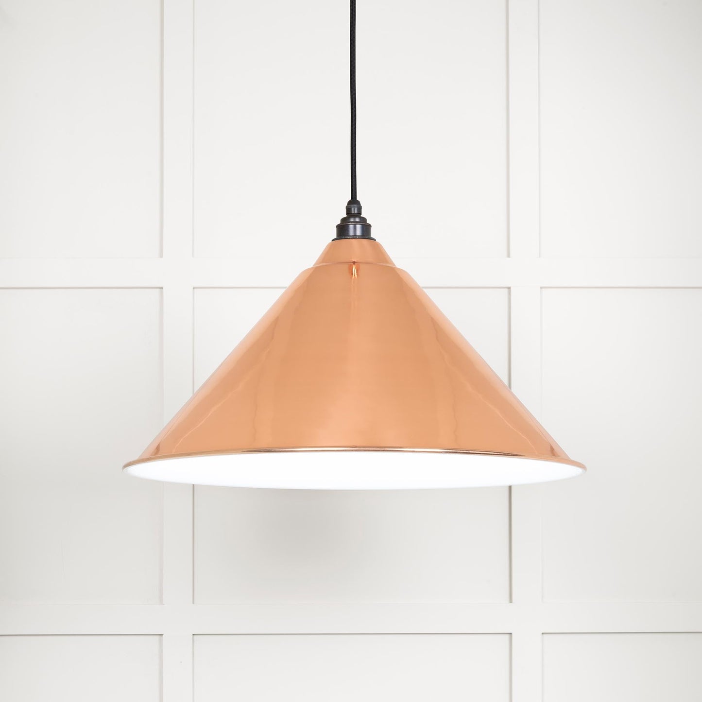 From The Anvil White Gloss Hockley Pendant