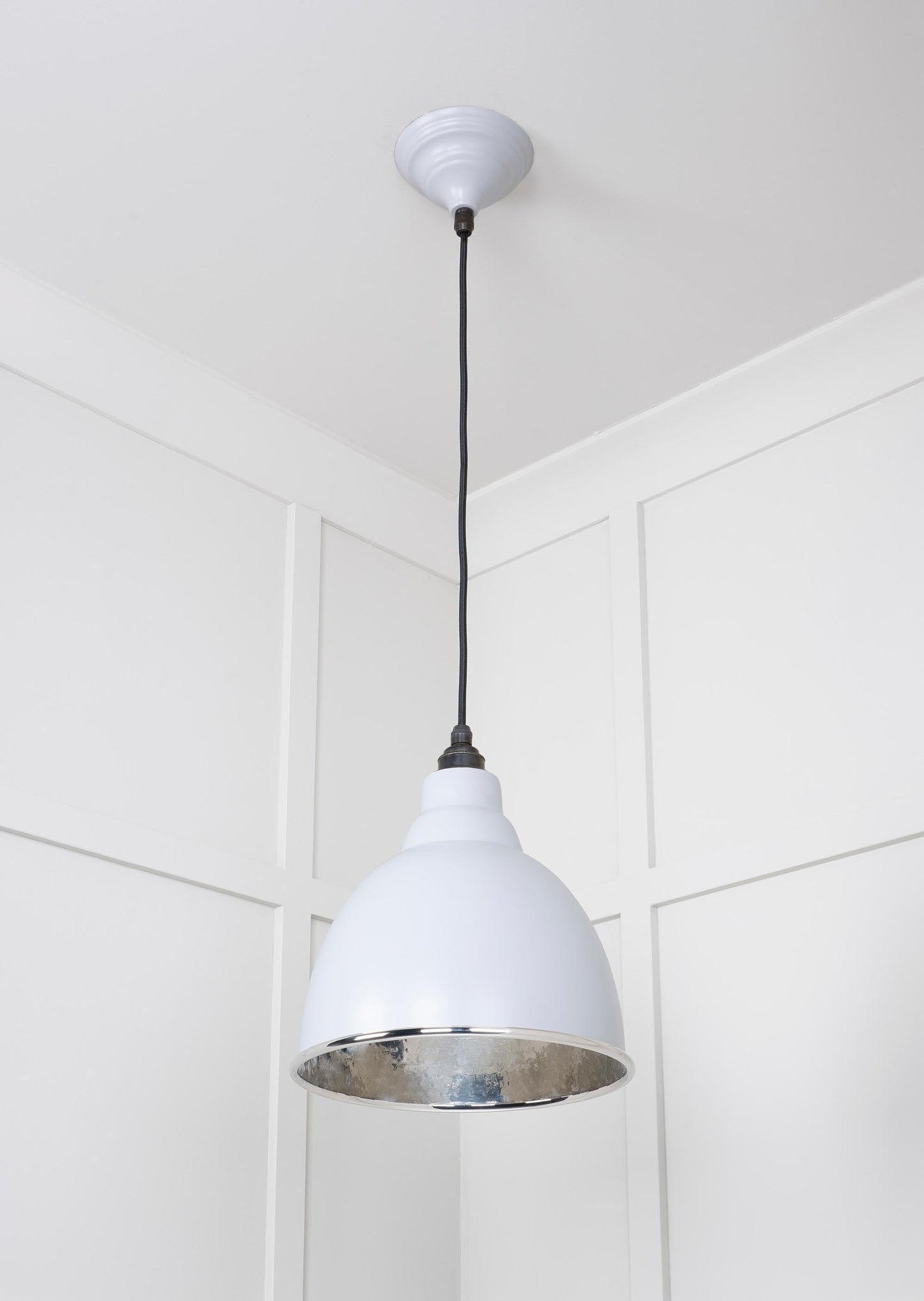 From The Anvil Hammered Nickel Brindley Pendant