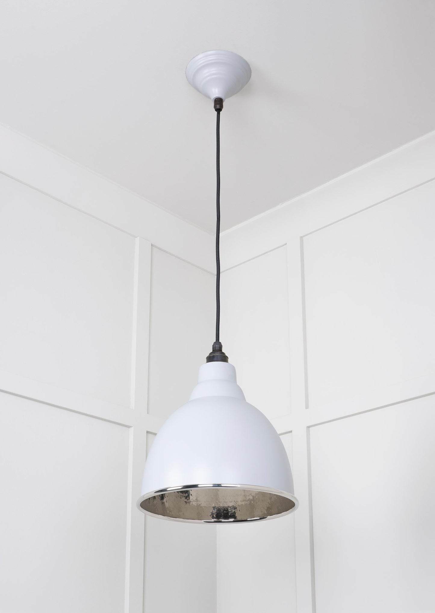 From The Anvil Hammered Nickel Brindley Pendant