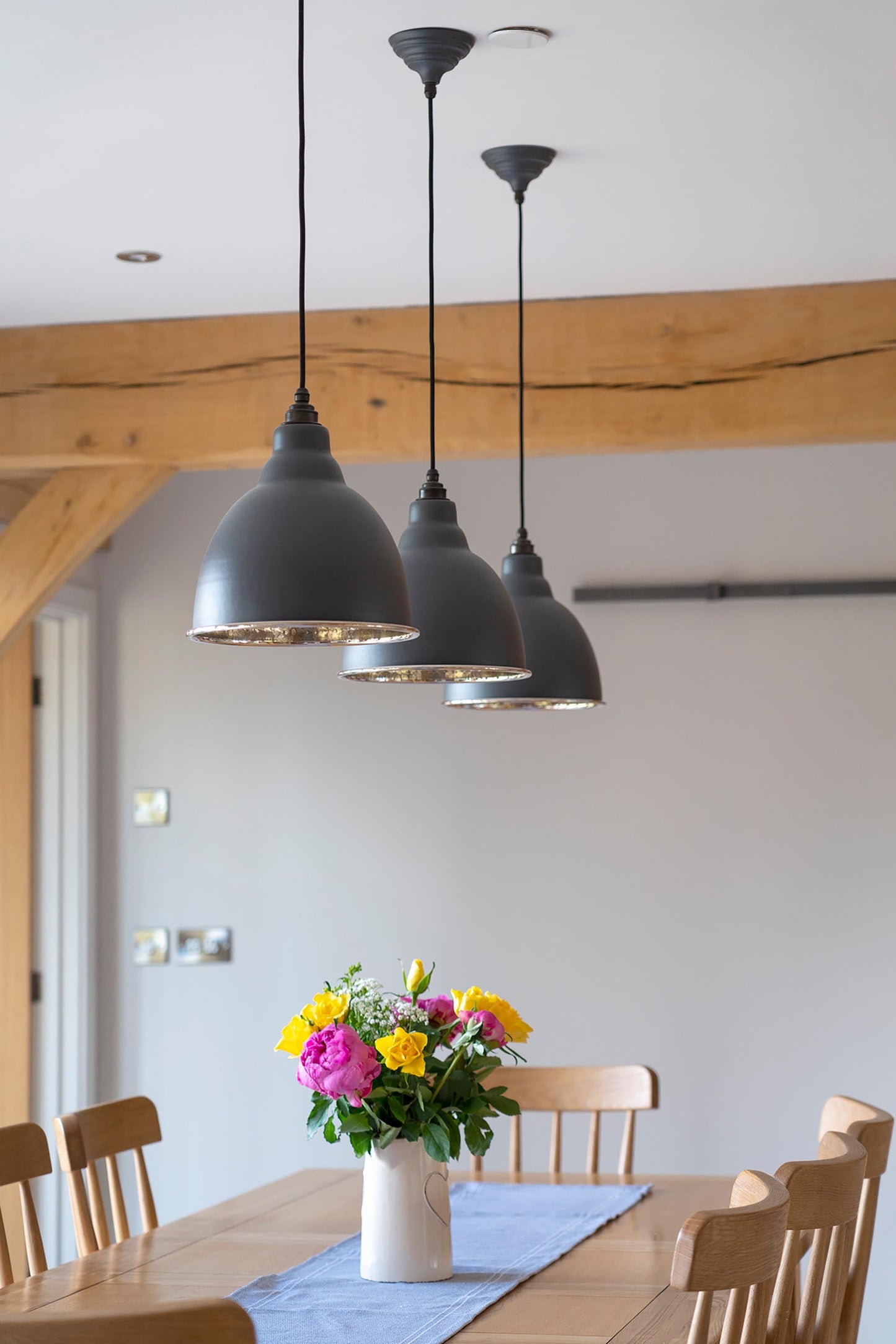 From The Anvil Hammered Nickel Brindley Pendant