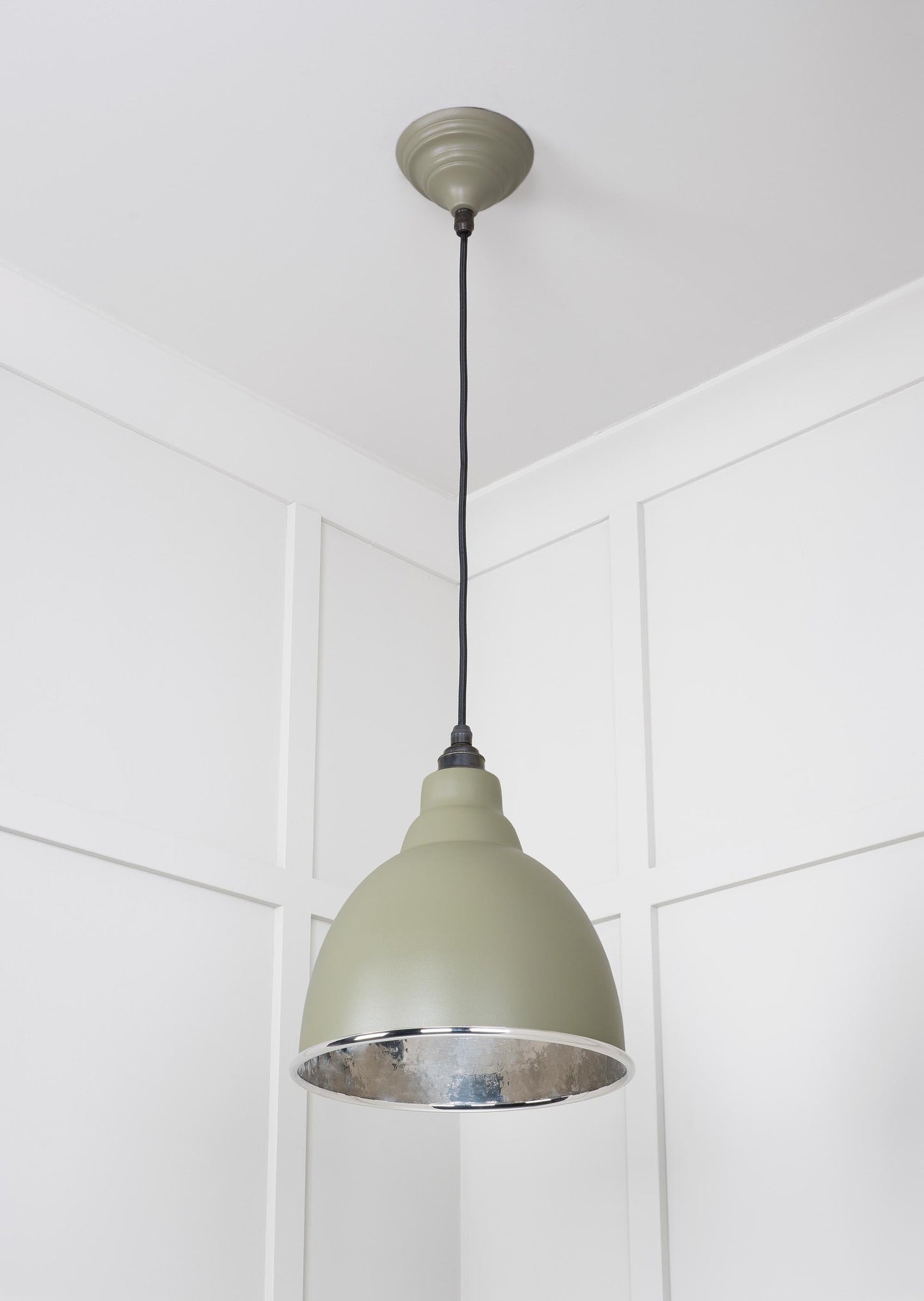 From The Anvil Hammered Nickel Brindley Pendant