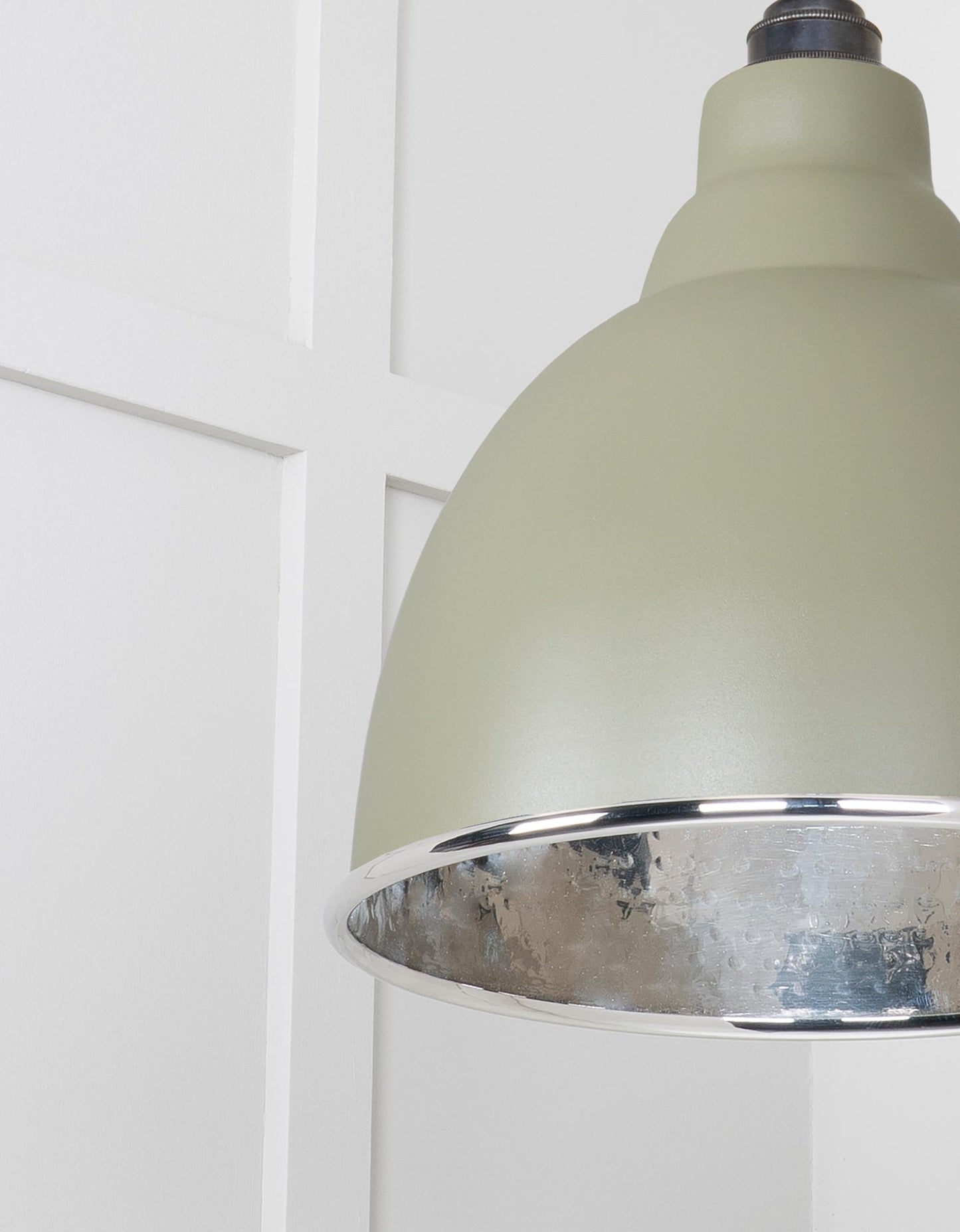 From The Anvil Hammered Nickel Brindley Pendant