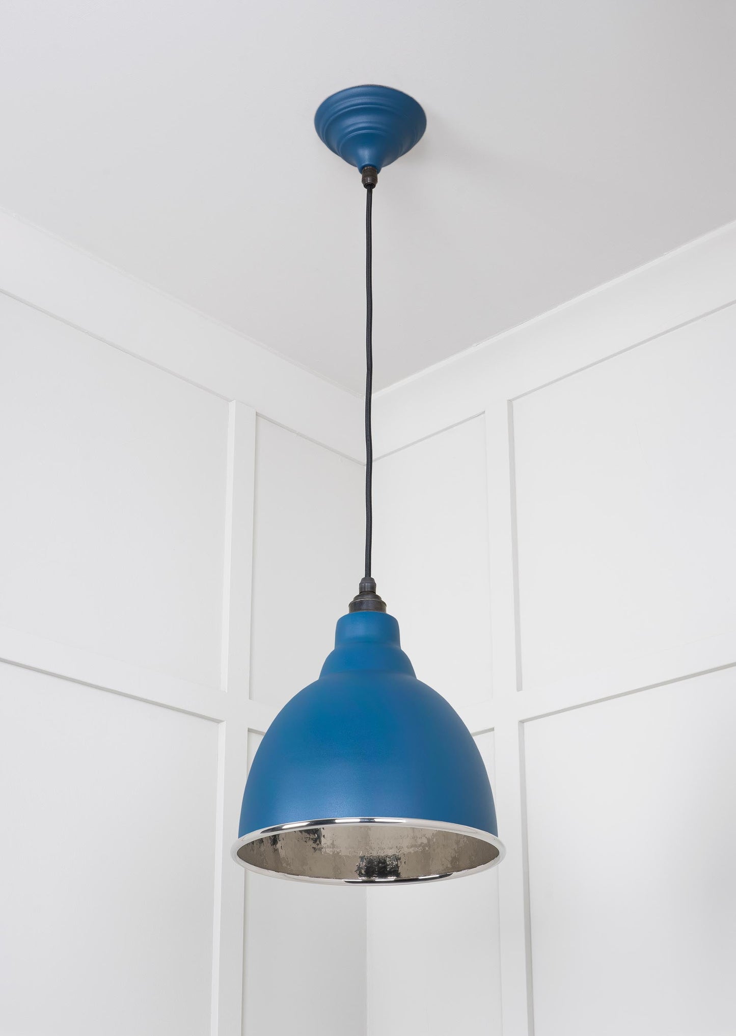 From The Anvil Hammered Nickel Brindley Pendant