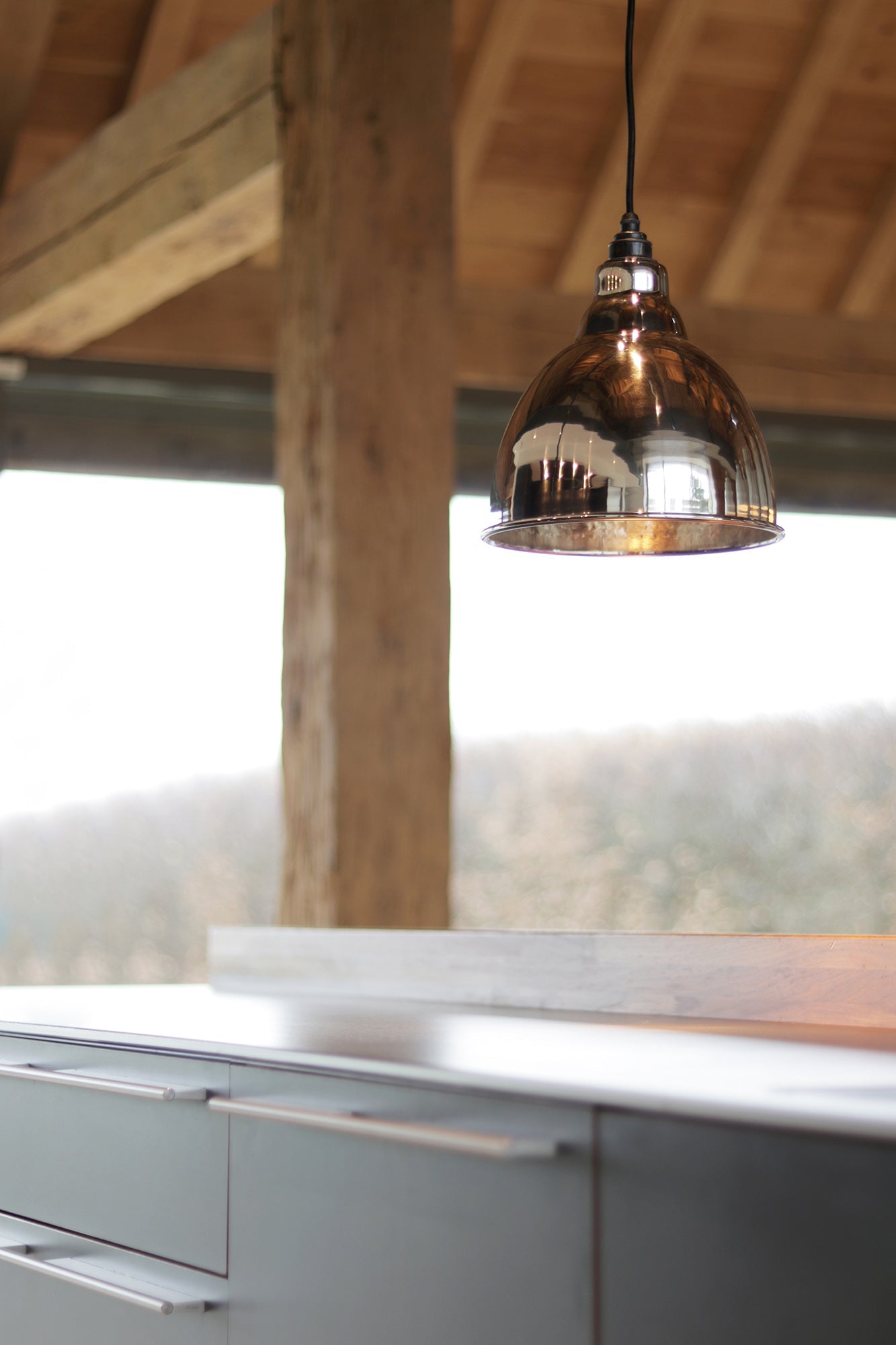 From The Anvil Hammered Nickel Brindley Pendant