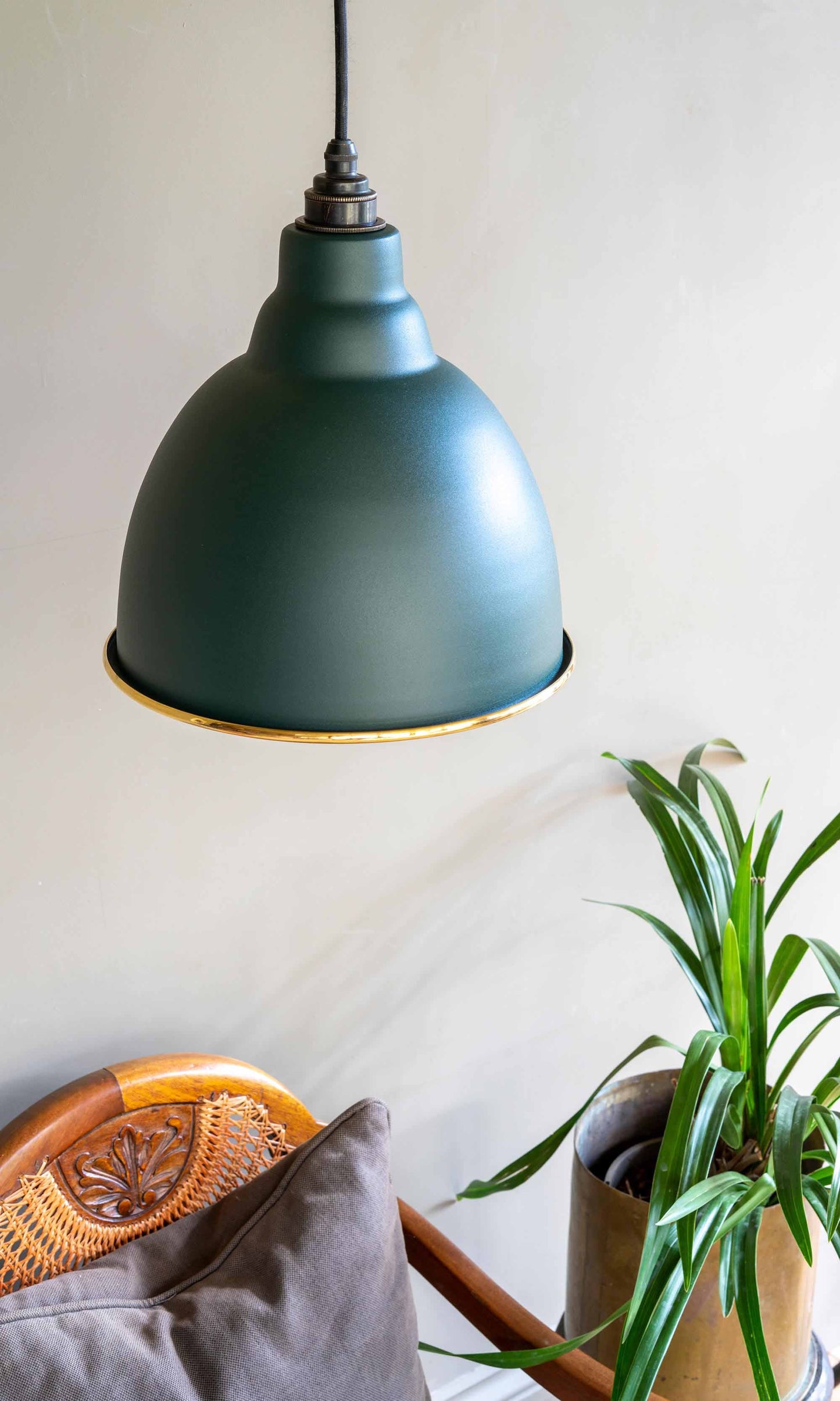 From The Anvil Hammered Brass Brindley Pendant