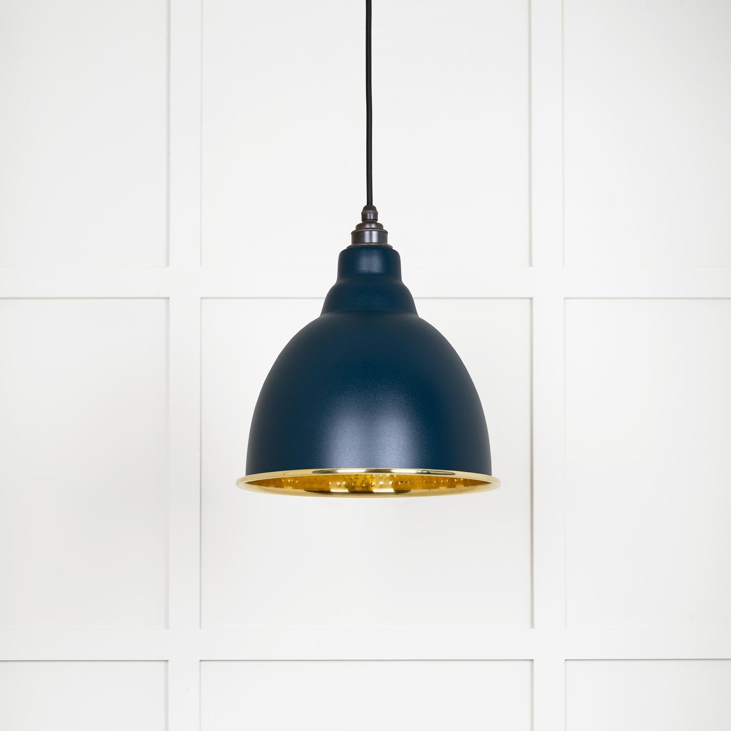 From The Anvil Hammered Brass Brindley Pendant