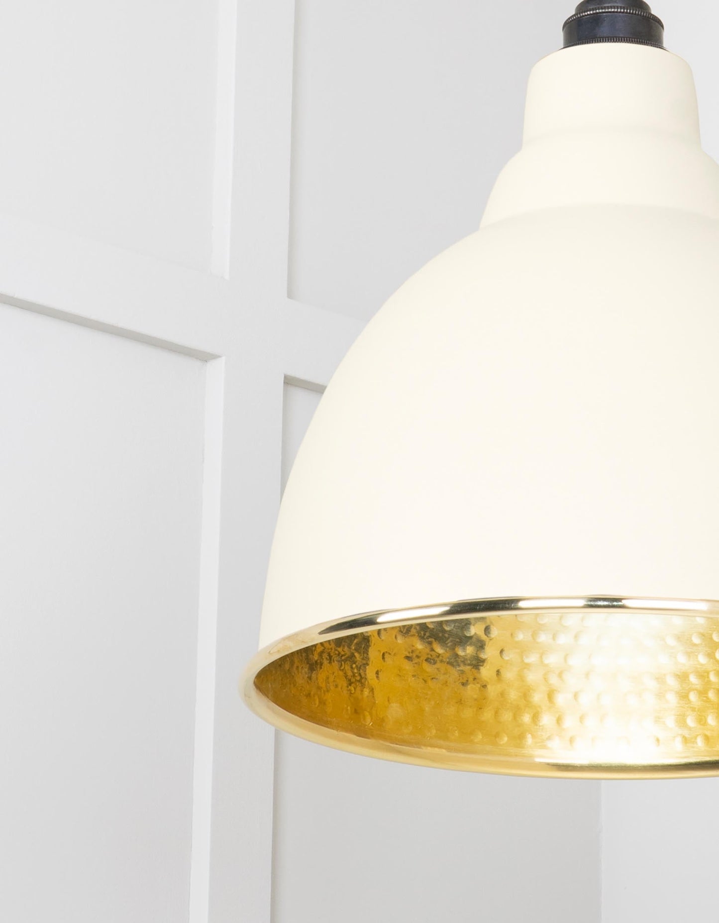 From The Anvil Hammered Brass Brindley Pendant