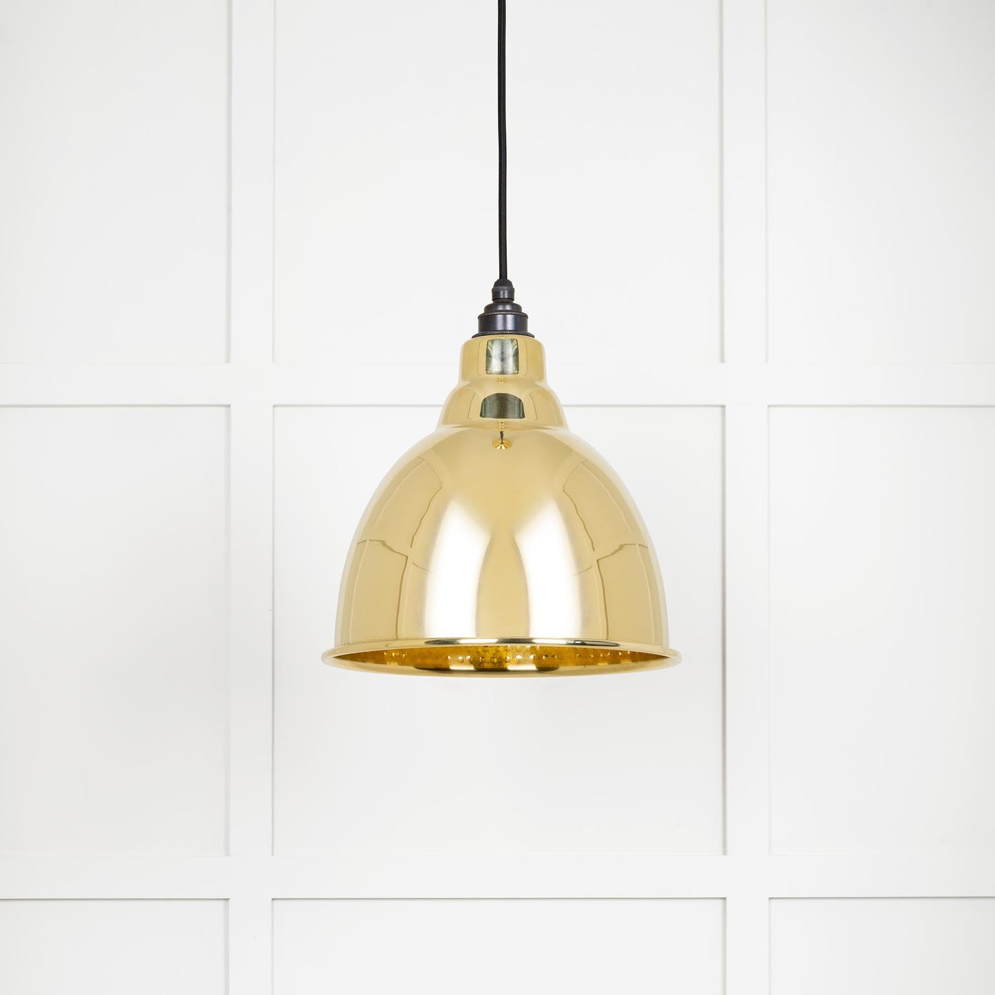 From The Anvil Hammered Brass Brindley Pendant