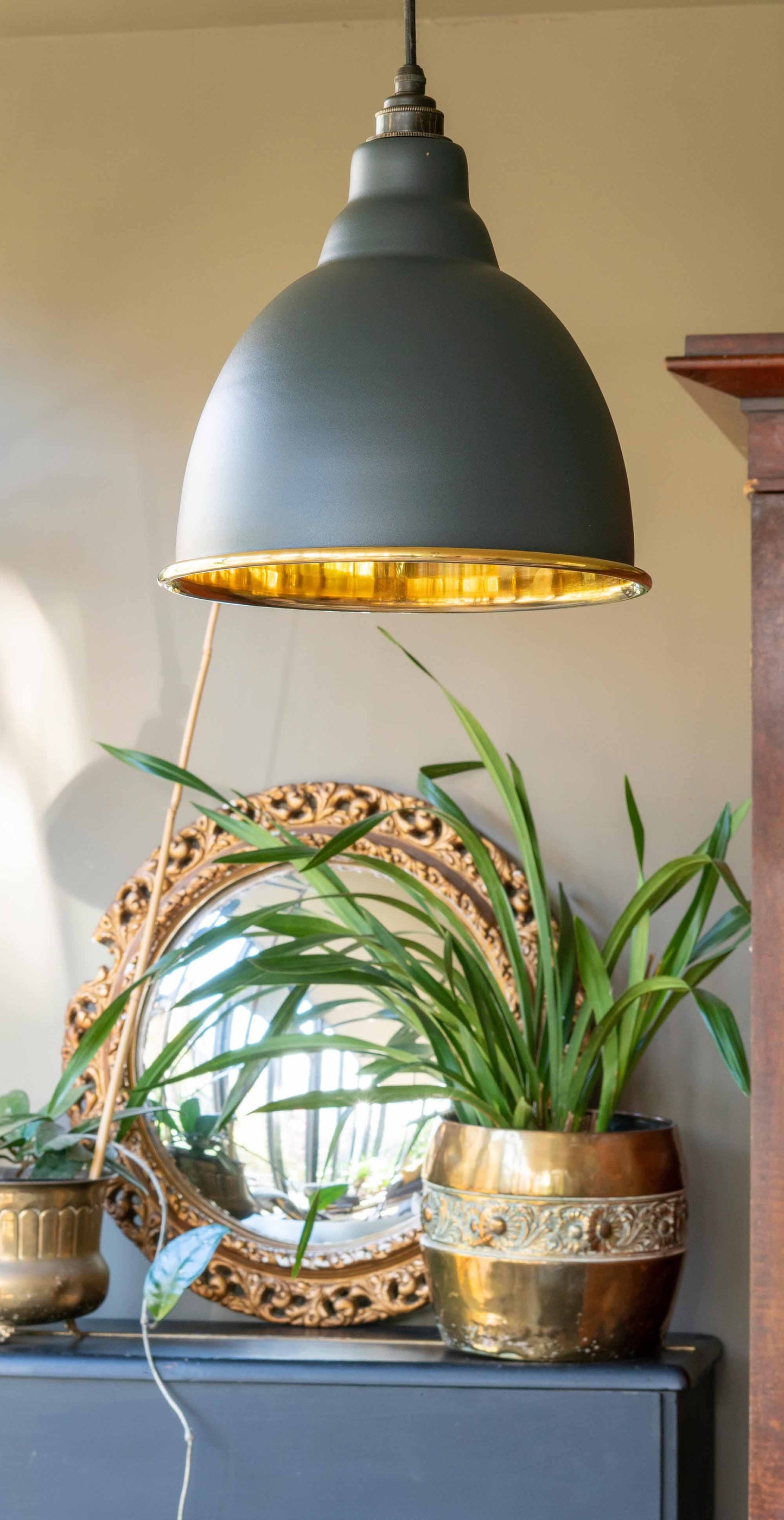 From The Anvil Smooth Brass Brindley Pendant