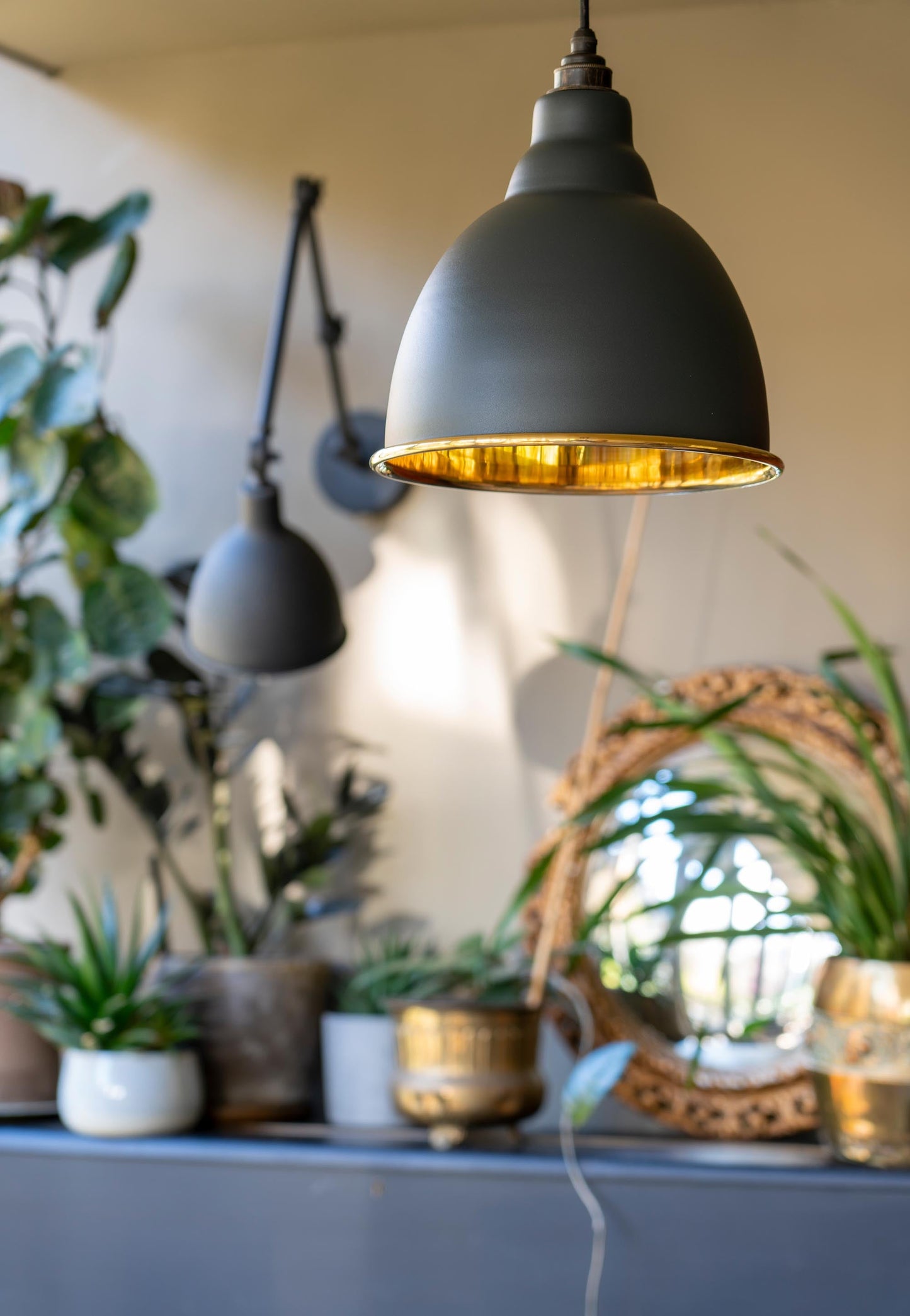 From The Anvil Smooth Brass Brindley Pendant