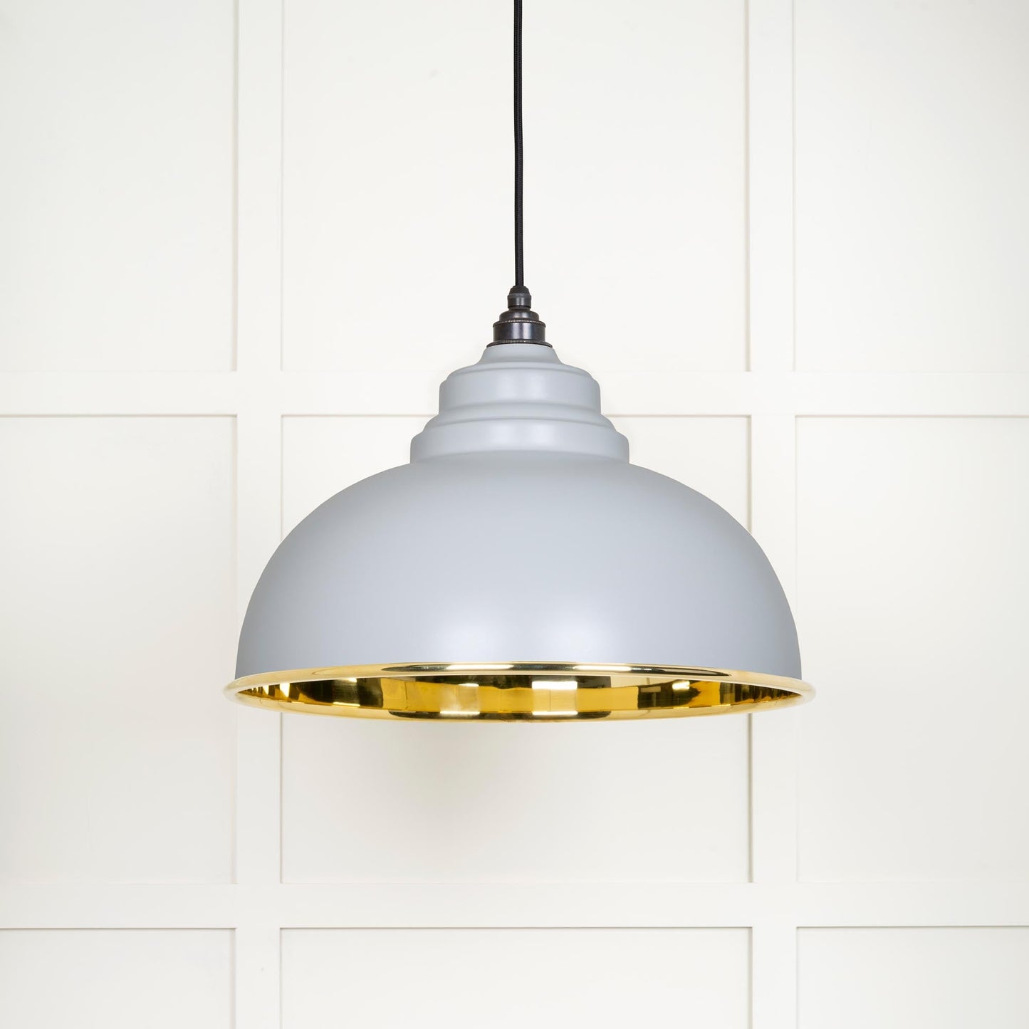 From The Anvil Smooth Brass Harborne Pendant