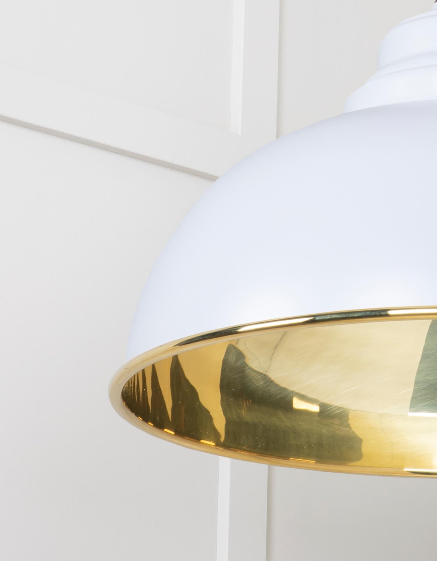 From The Anvil Smooth Brass Harborne Pendant